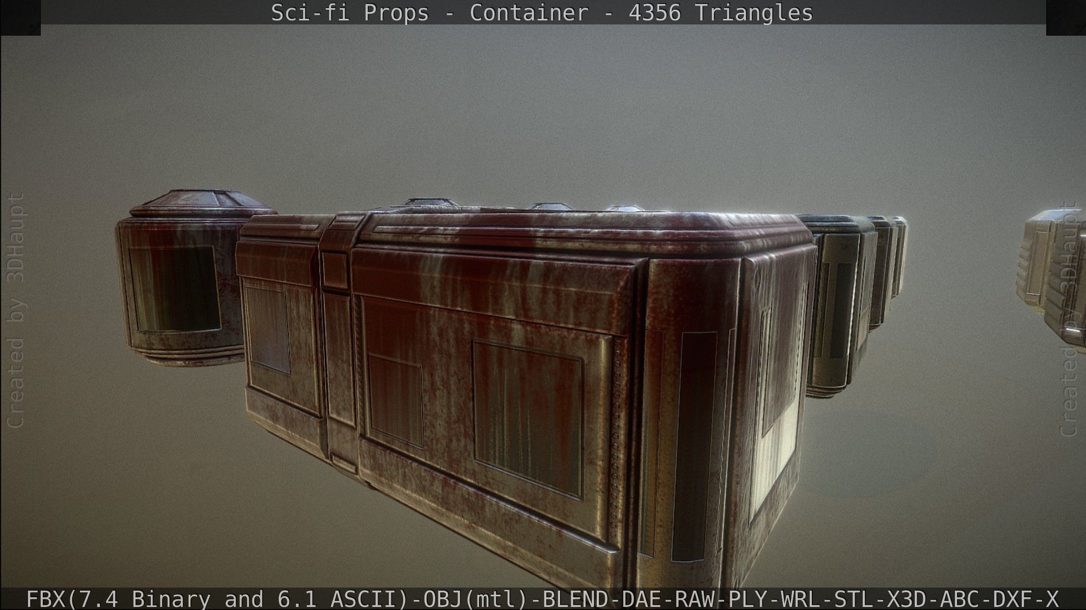 Sci-fi Props Low-poly 3D model_126