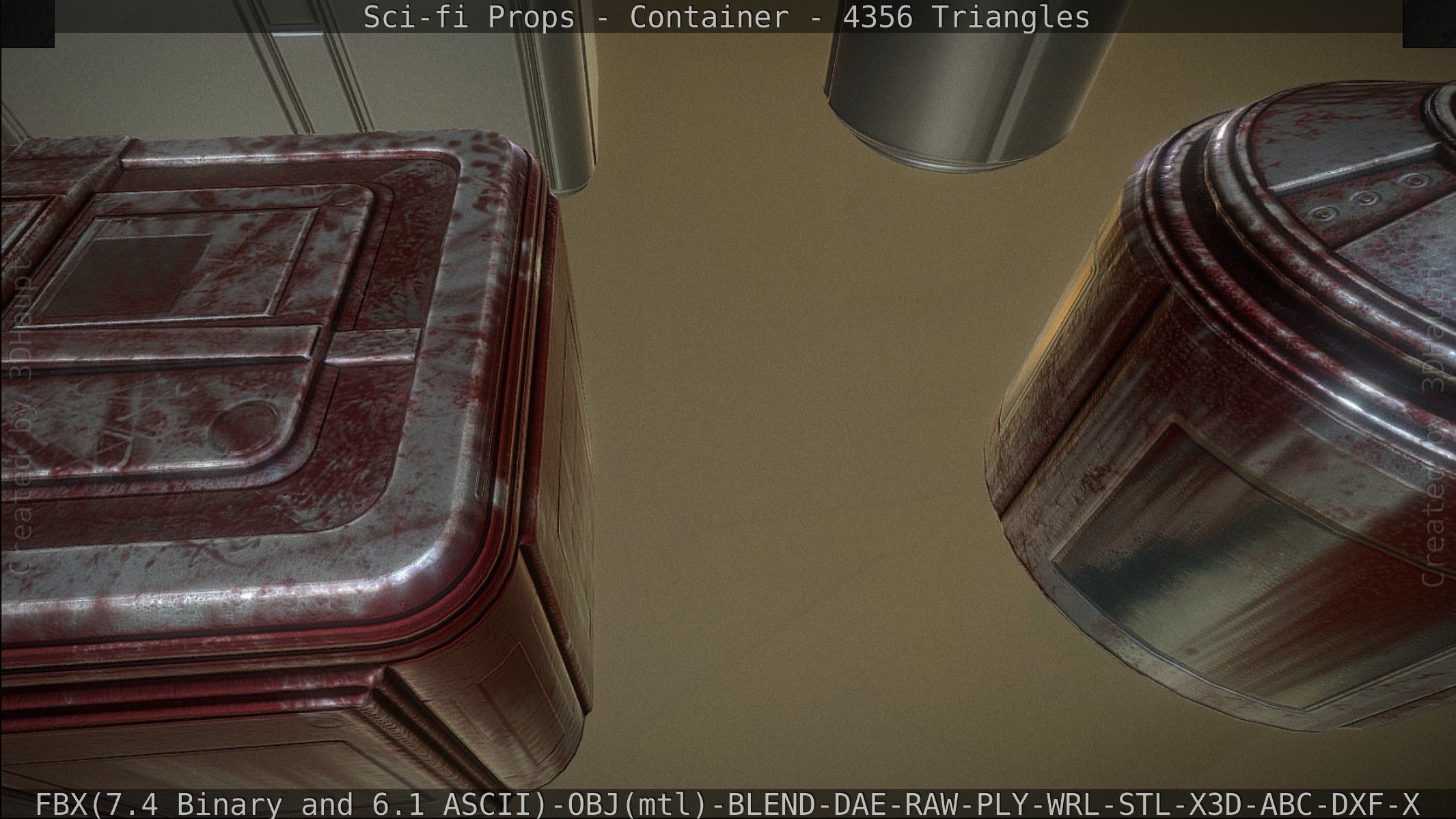 Sci-fi Props Low-poly 3D model_118