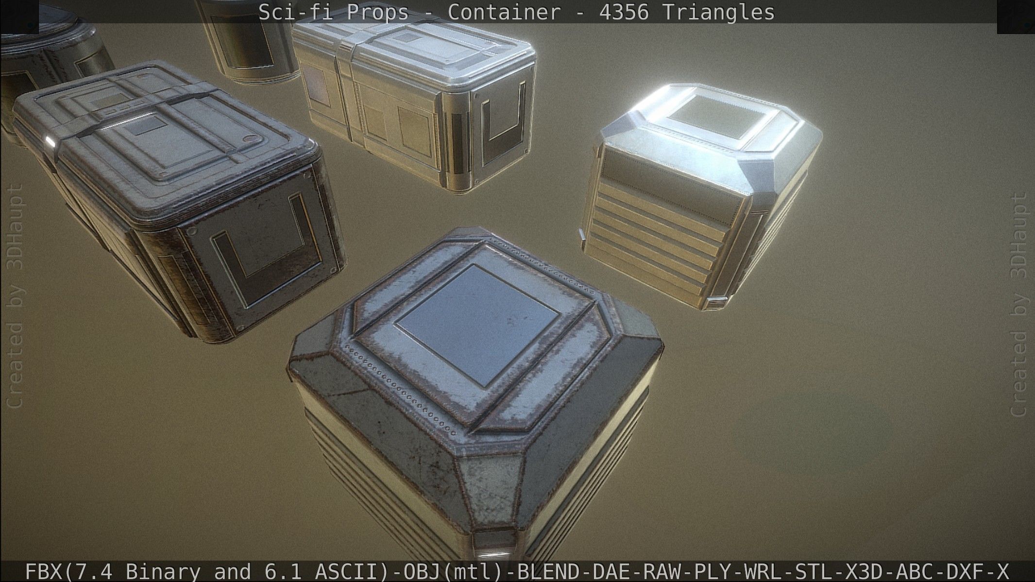 Sci-fi Props Low-poly 3D model_61