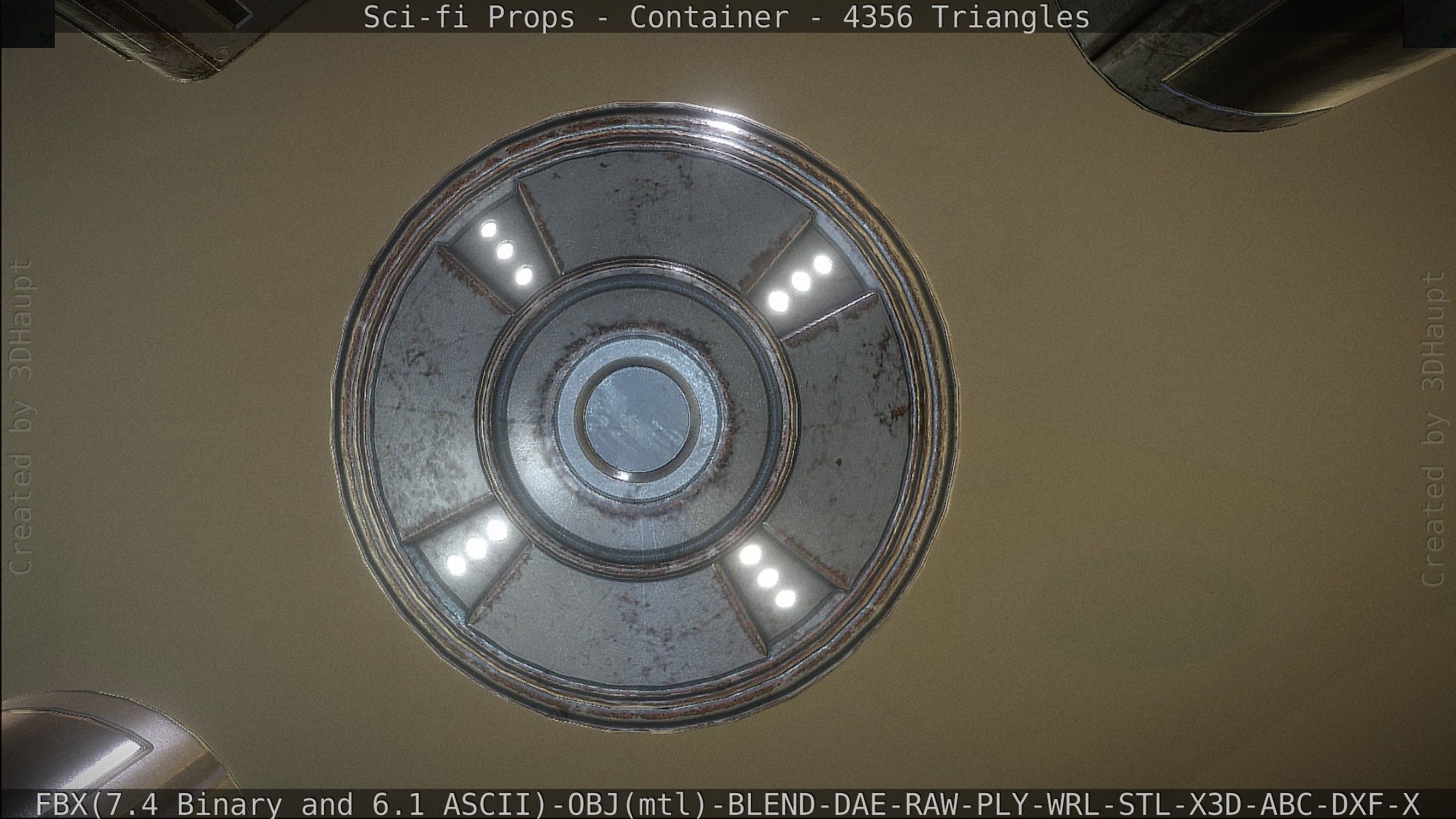 Sci-fi Props Low-poly 3D model_36