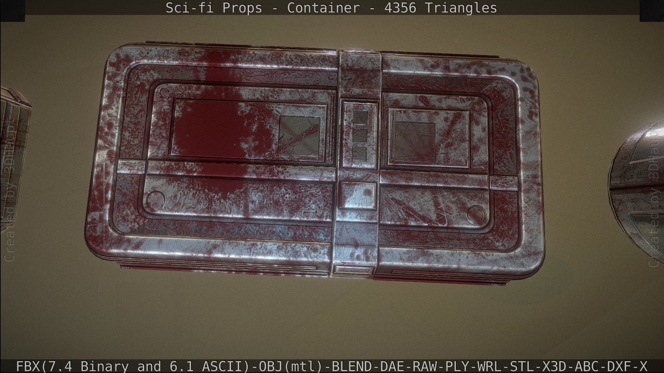 Sci-fi Props Low-poly 3D model_122