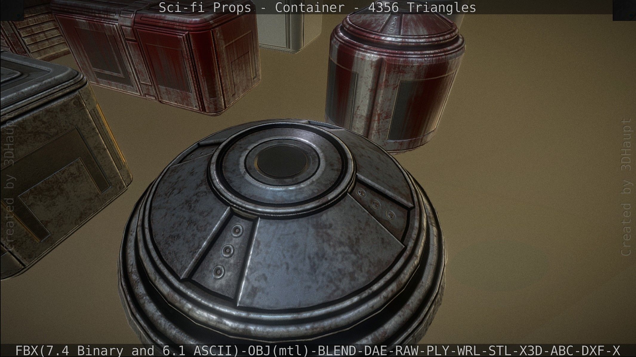 Sci-fi Props Low-poly 3D model_102