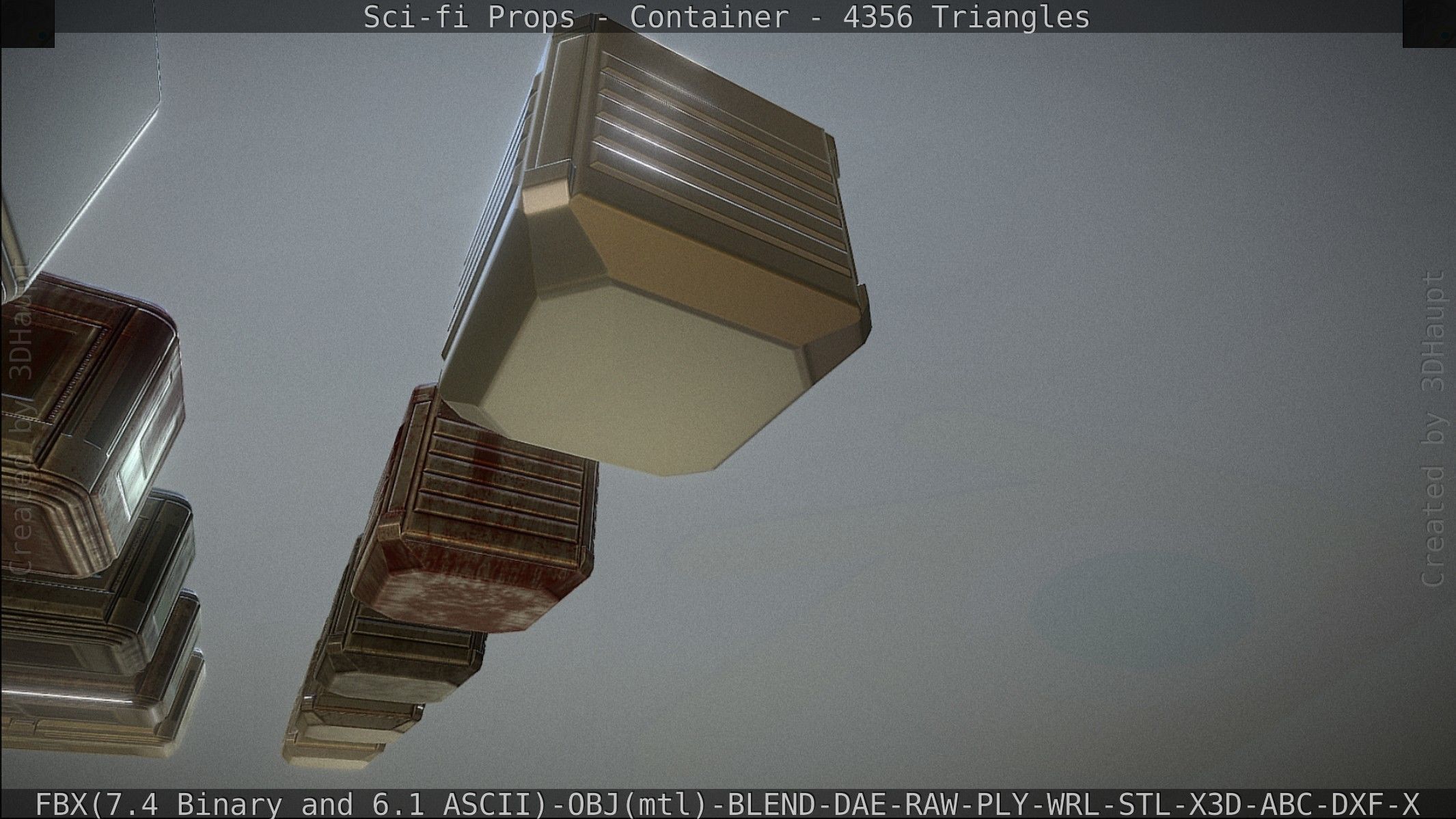 Sci-fi Props Low-poly 3D model_145