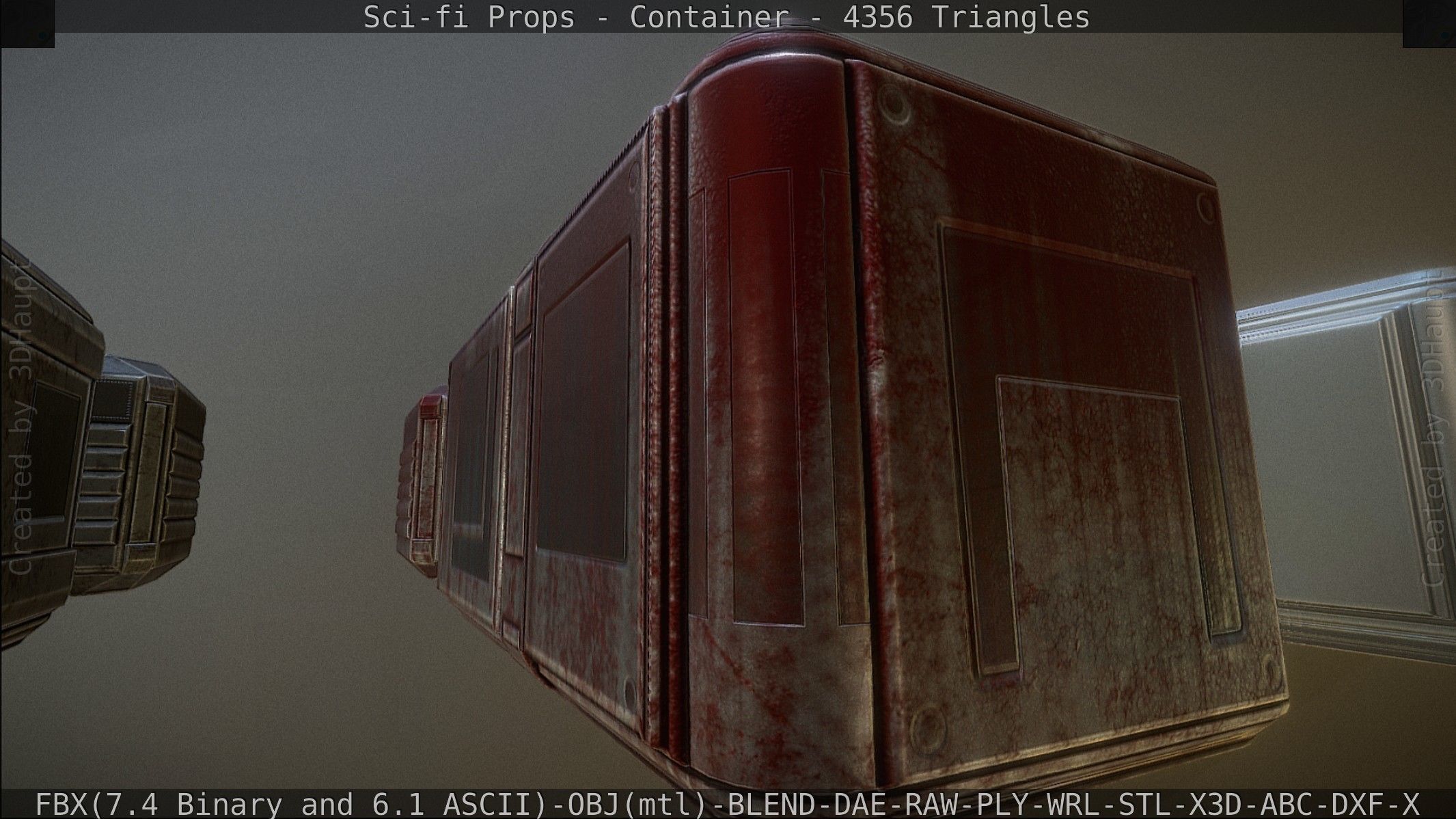 Sci-fi Props Low-poly 3D model_125