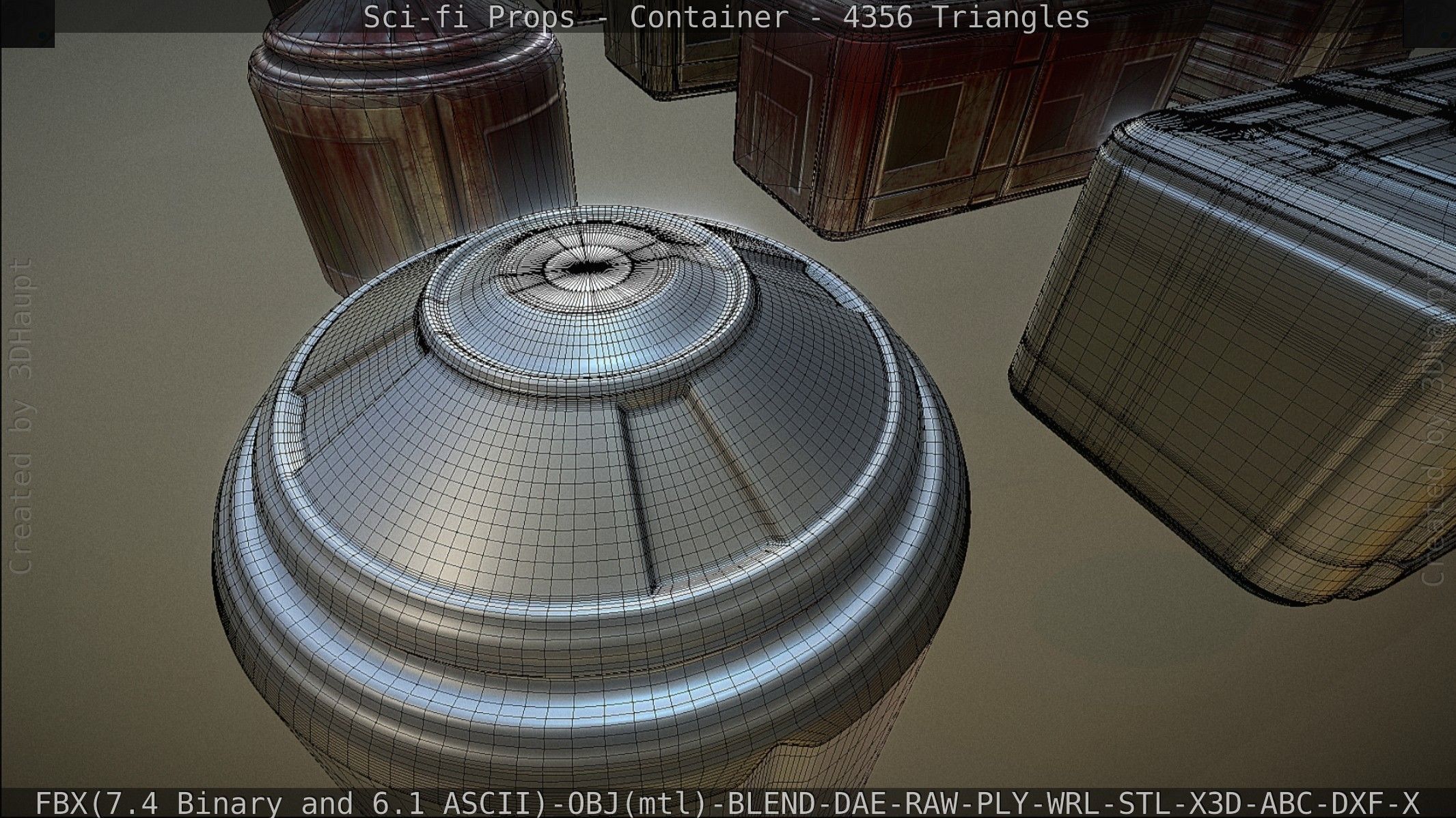 Sci-fi Props Low-poly 3D model_181