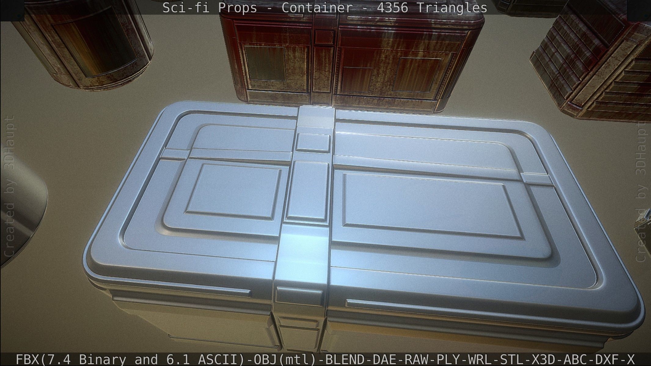 Sci-fi Props Low-poly 3D model_163