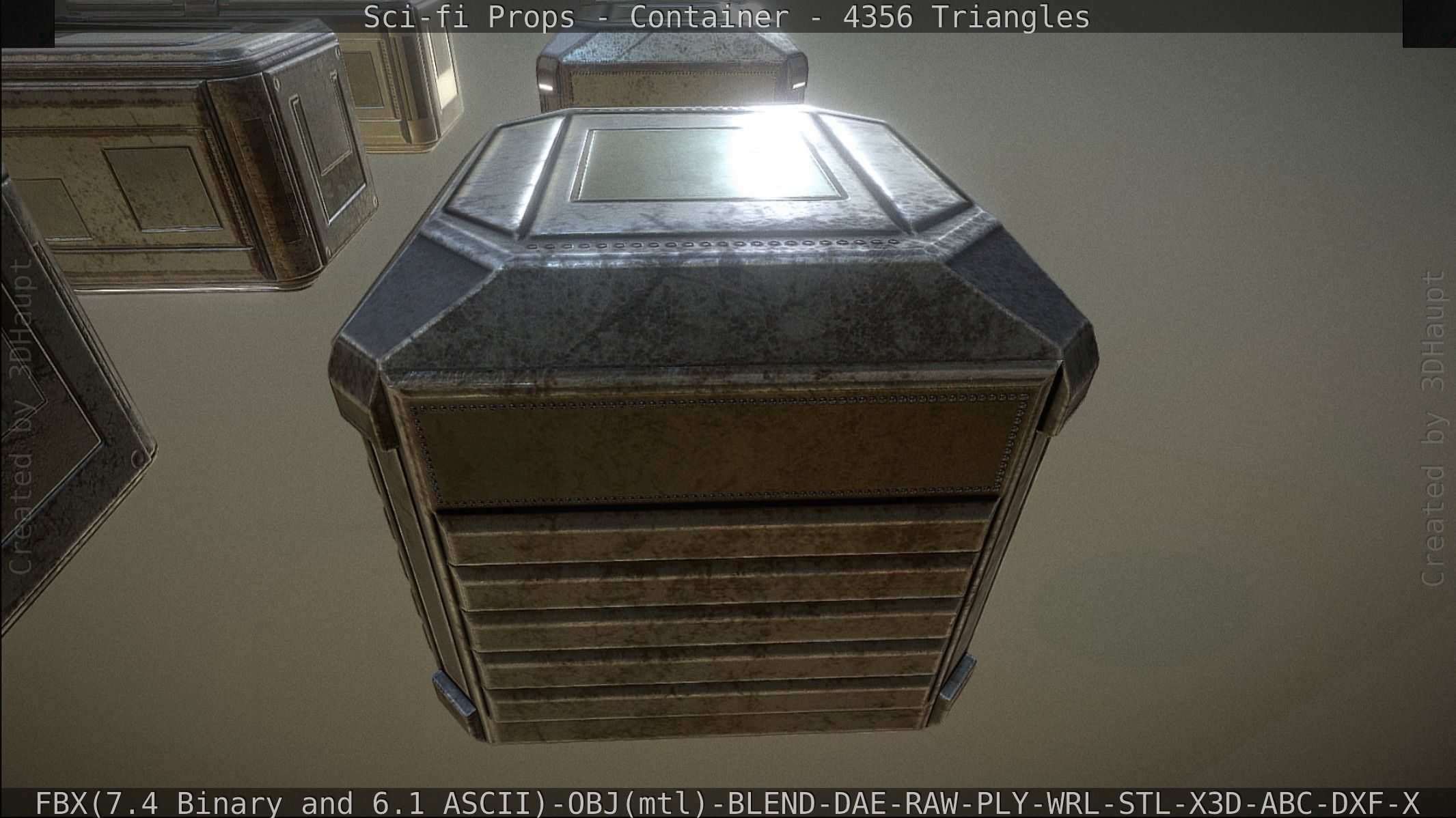 Sci-fi Props Low-poly 3D model_81