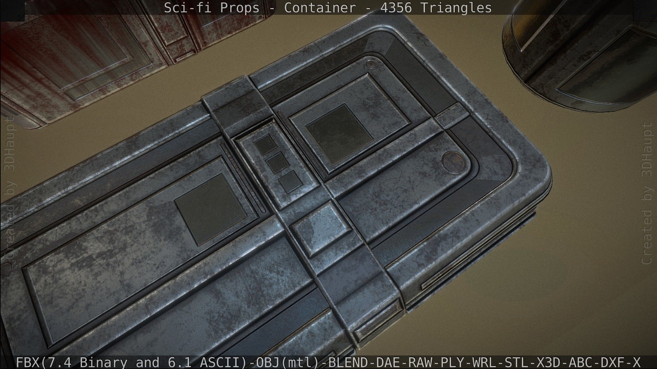 Sci-fi Props Low-poly 3D model_86