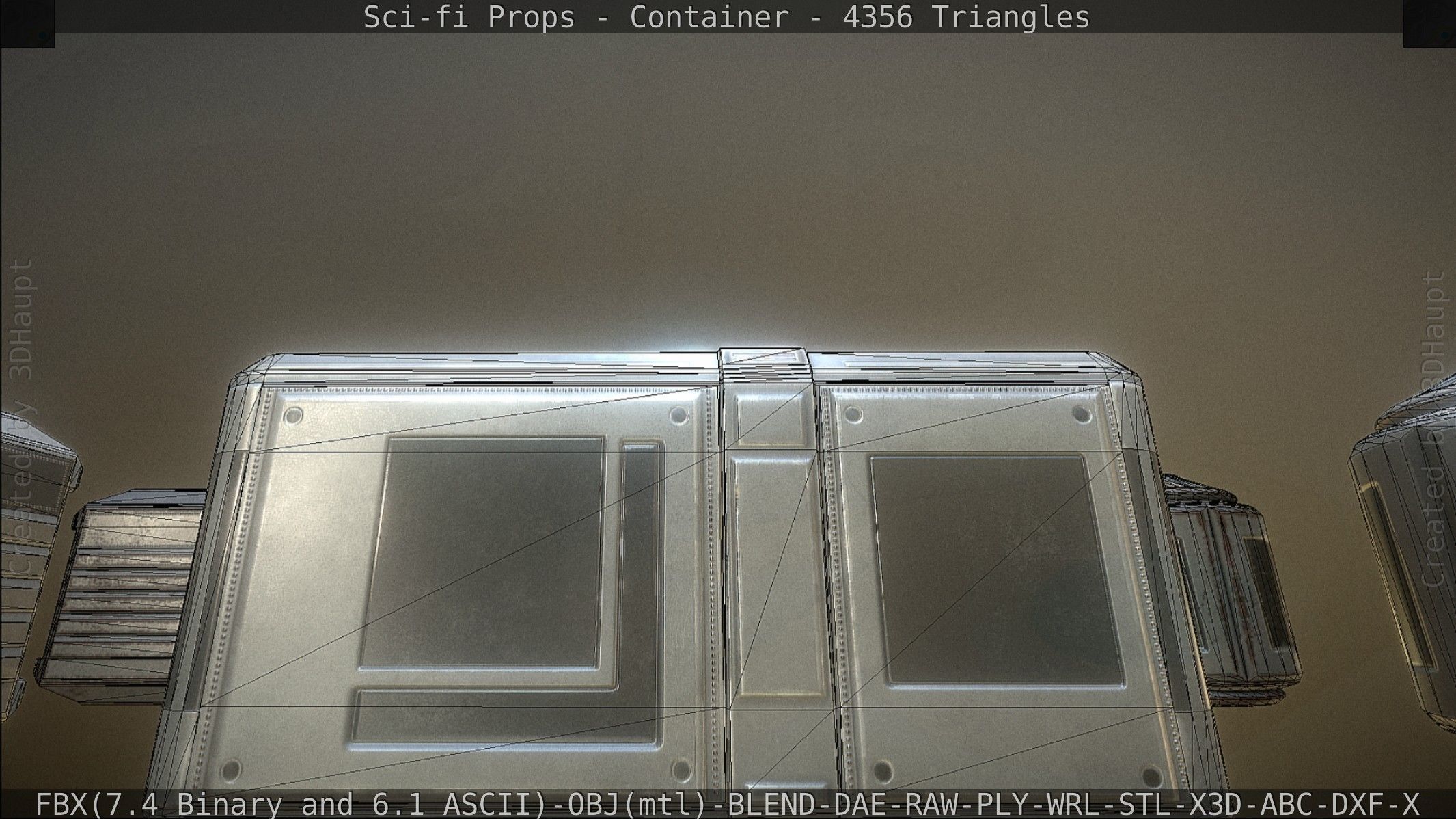 Sci-fi Props Low-poly 3D model_196