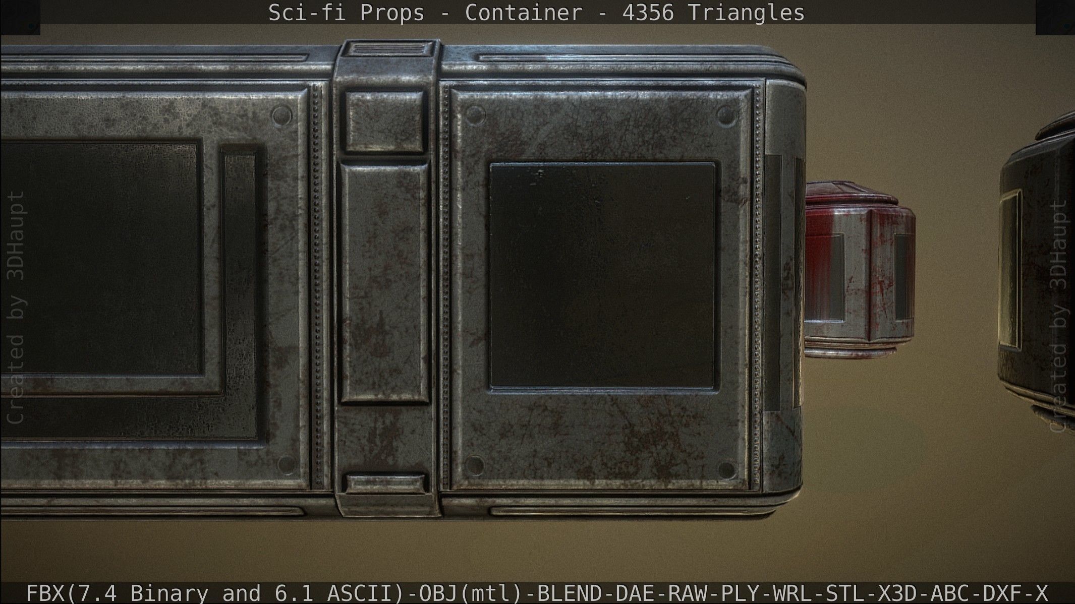 Sci-fi Props Low-poly 3D model_92