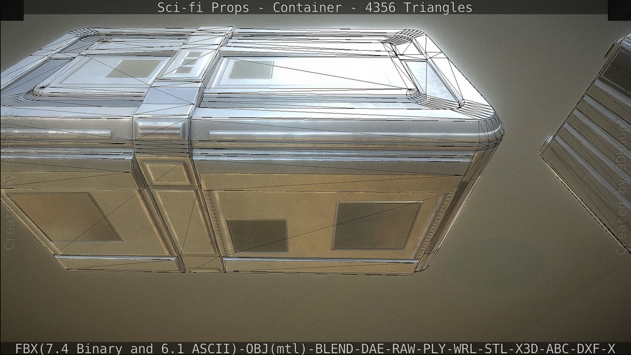 Sci-fi Props Low-poly 3D model_202