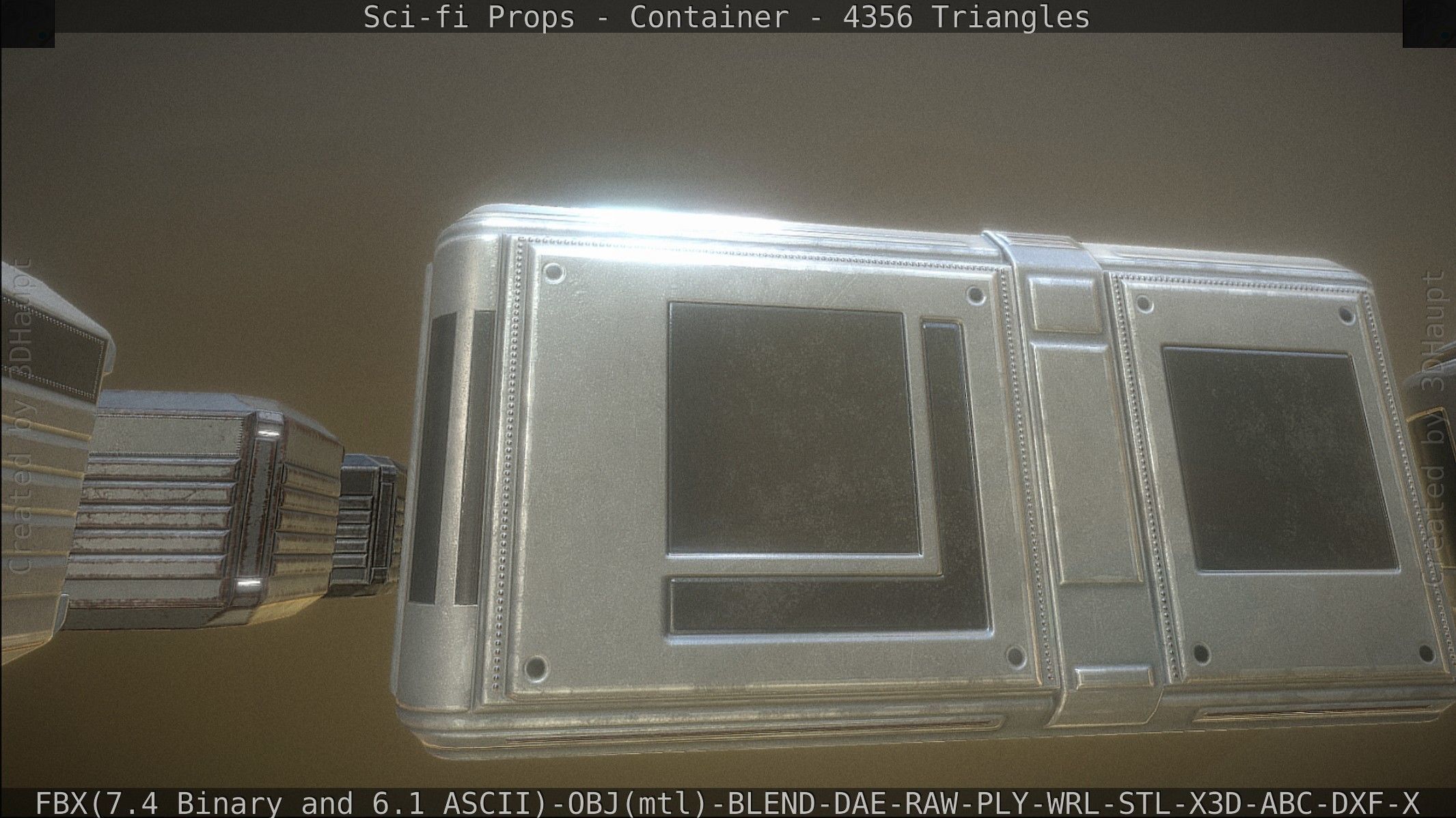 Sci-fi Props Low-poly 3D model_20