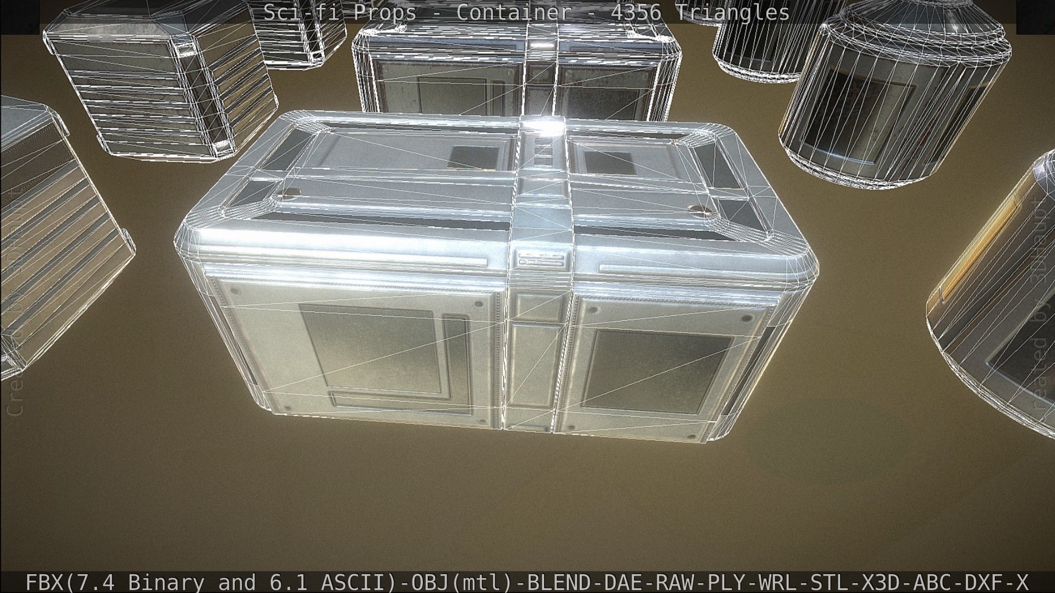 Sci-fi Props Low-poly 3D model_191