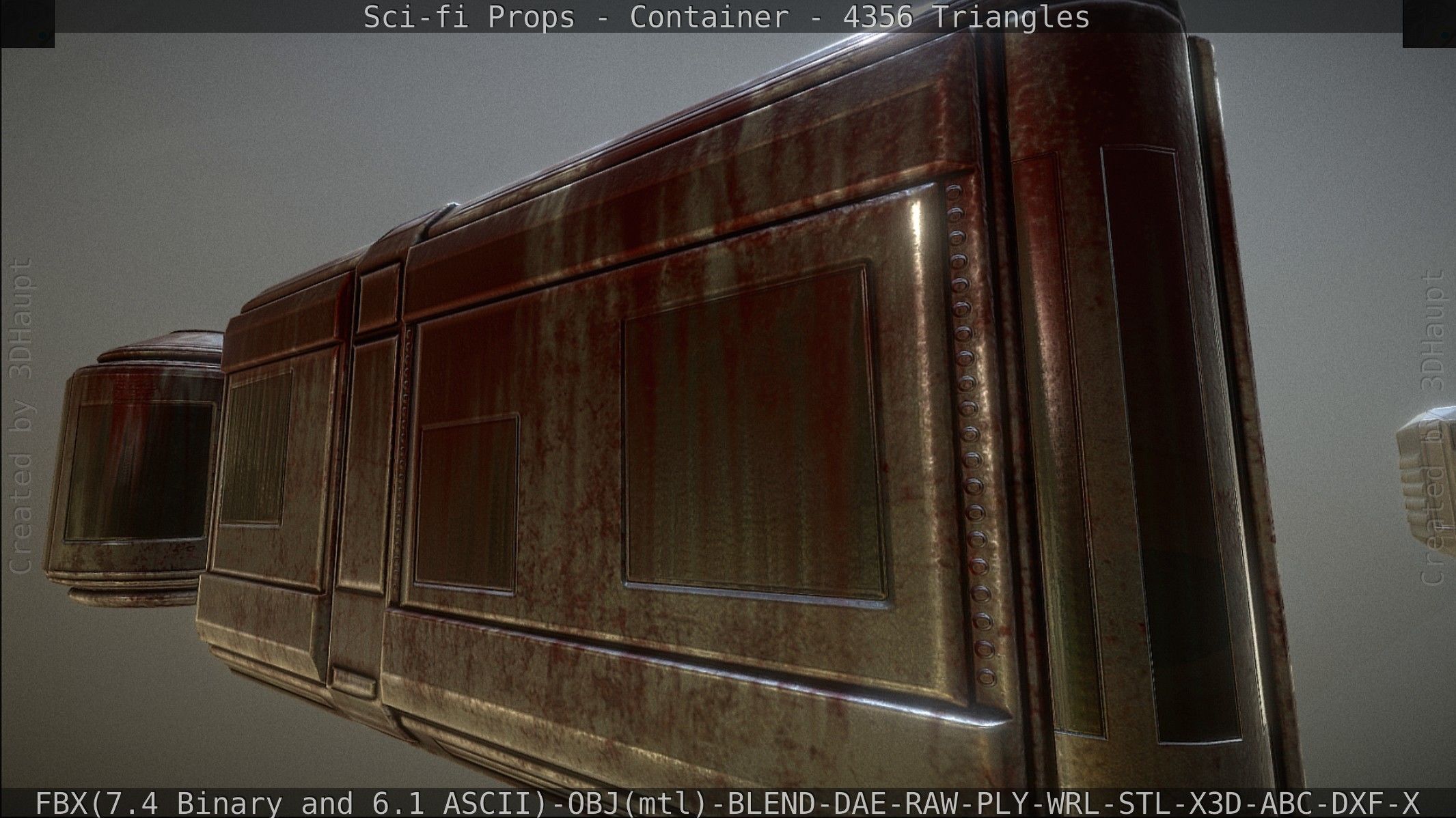 Sci-fi Props Low-poly 3D model_133