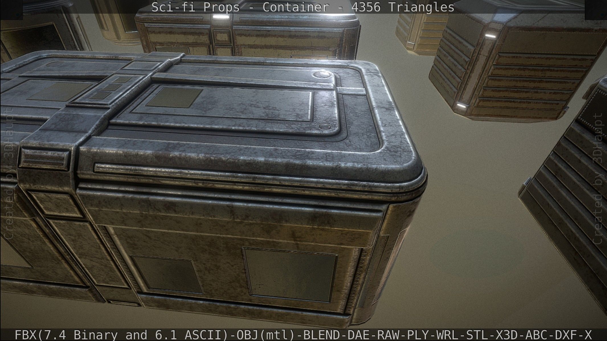 Sci-fi Props Low-poly 3D model_82