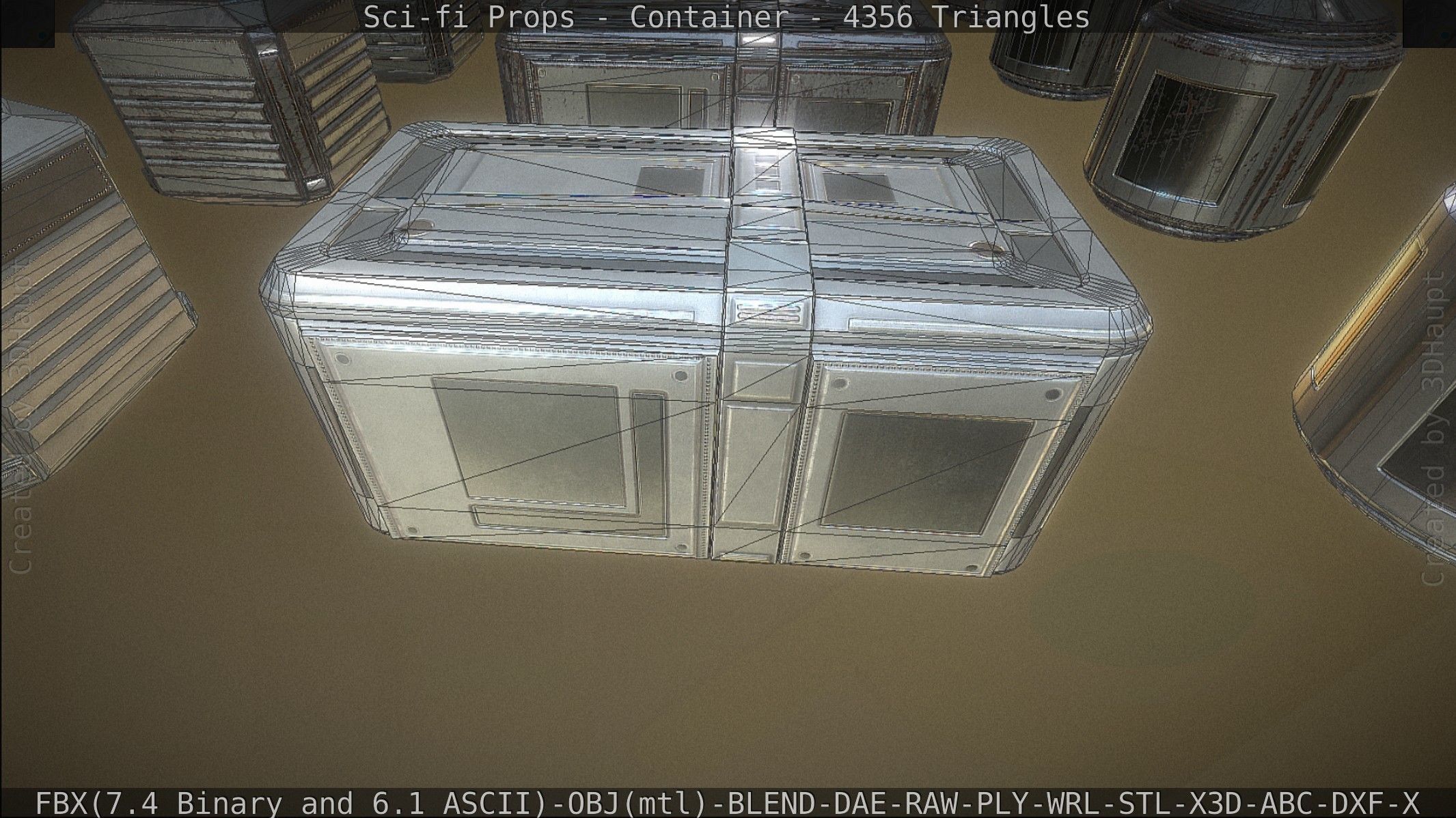 Sci-fi Props Low-poly 3D model_195