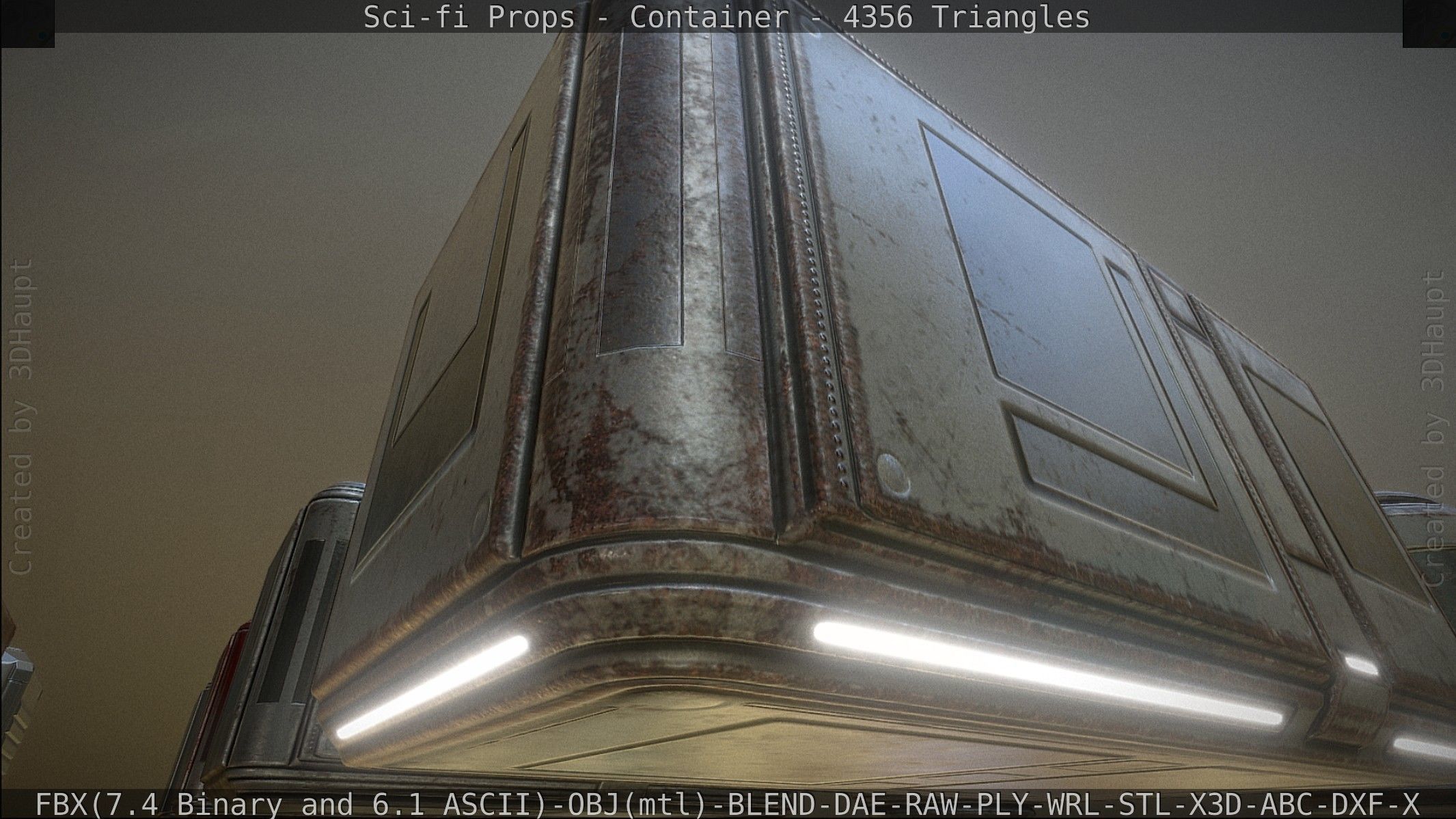 Sci-fi Props Low-poly 3D model_56