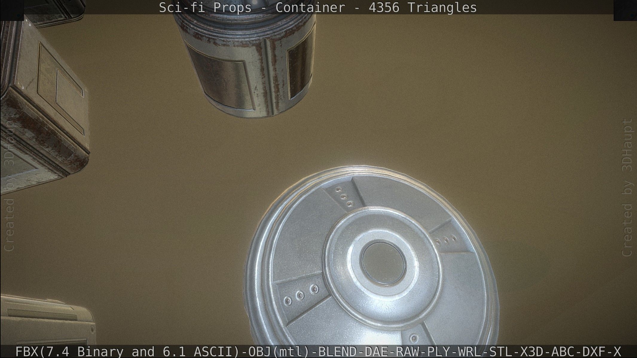 Sci-fi Props Low-poly 3D model_32