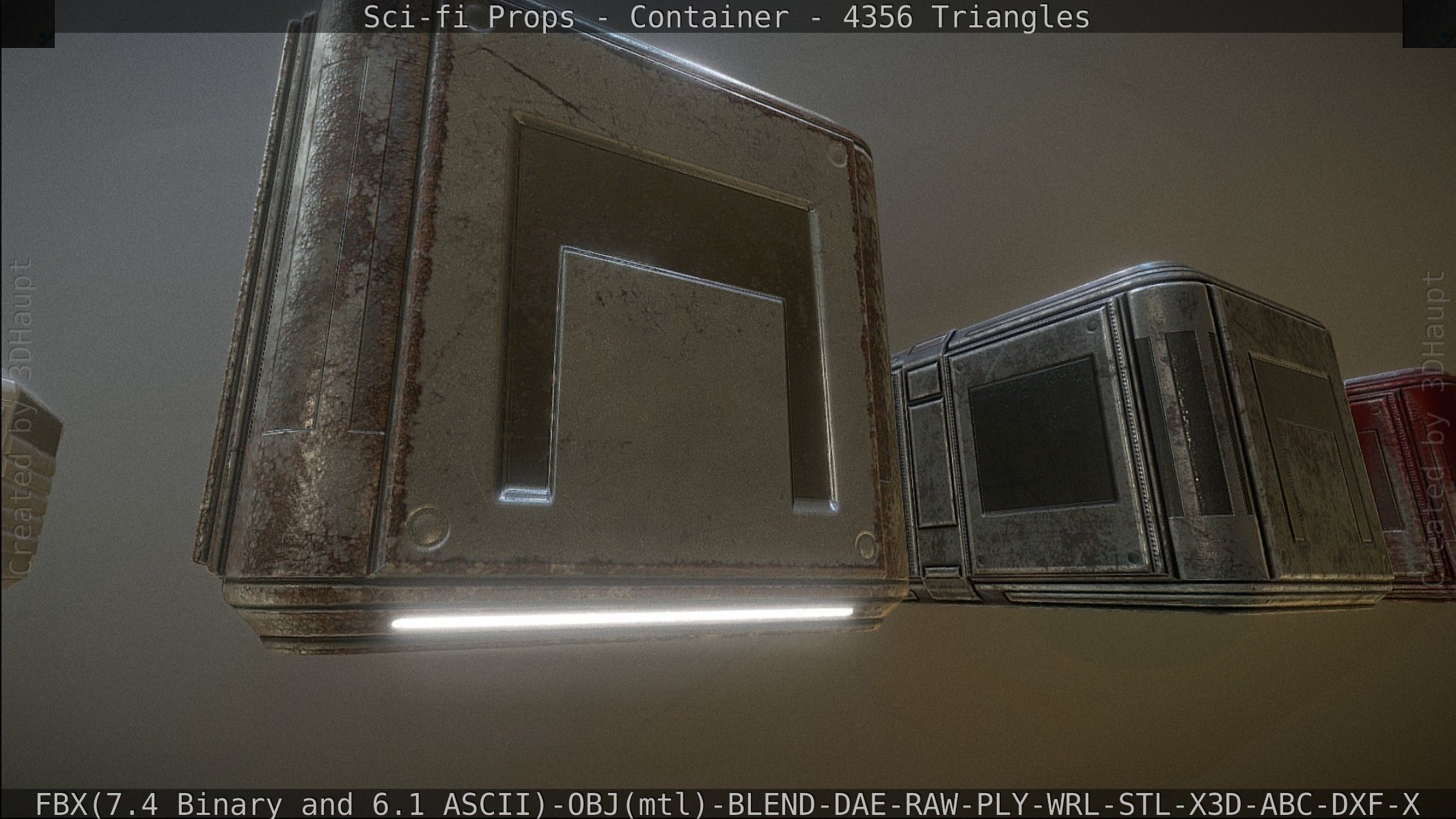 Sci-fi Props Low-poly 3D model_51