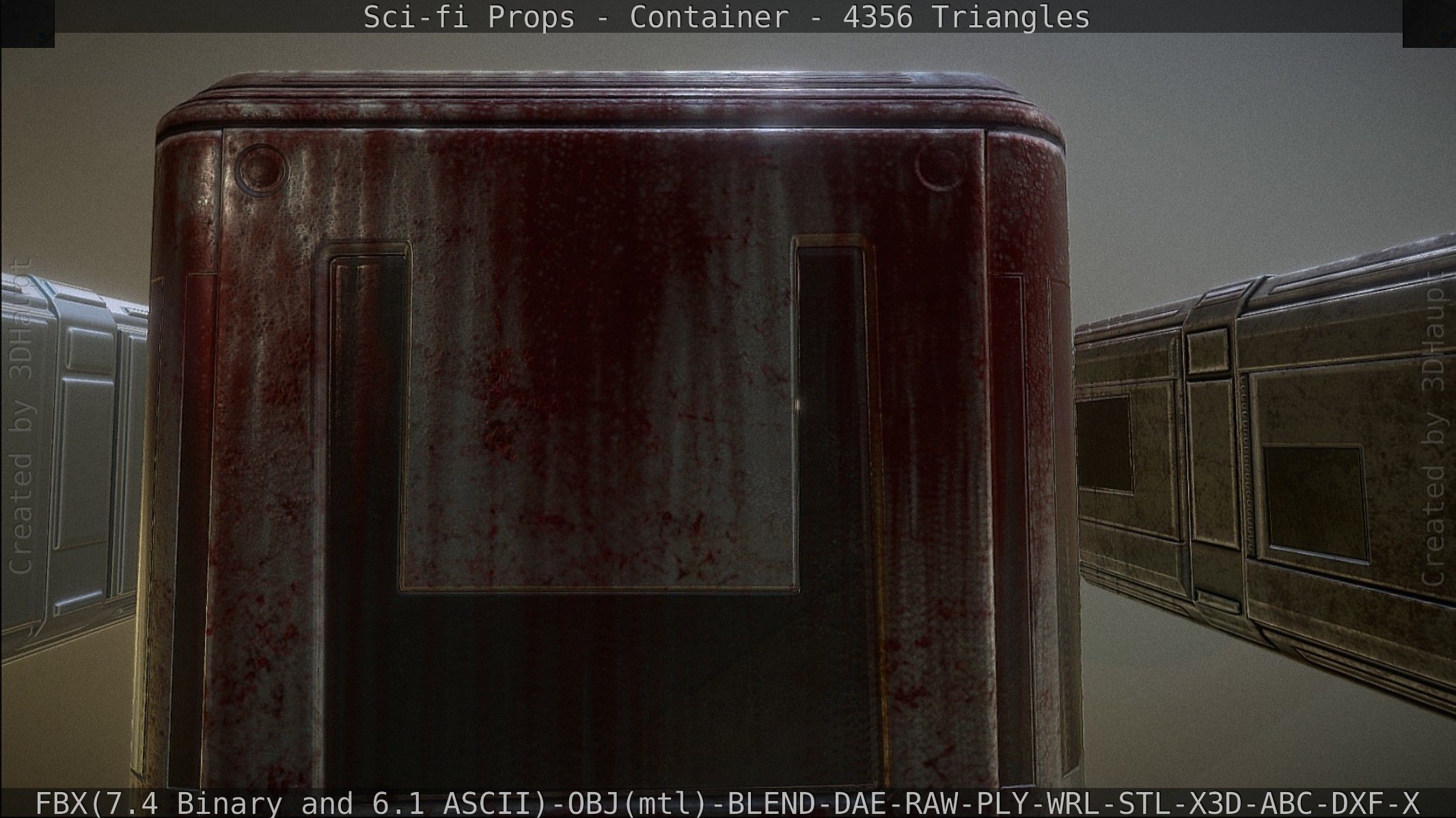 Sci-fi Props Low-poly 3D model_132