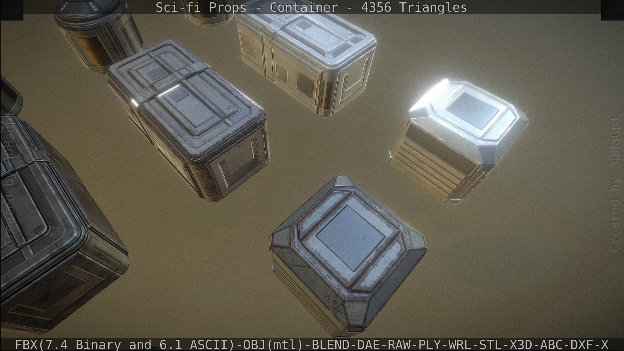 Sci-fi Props Low-poly 3D model_75