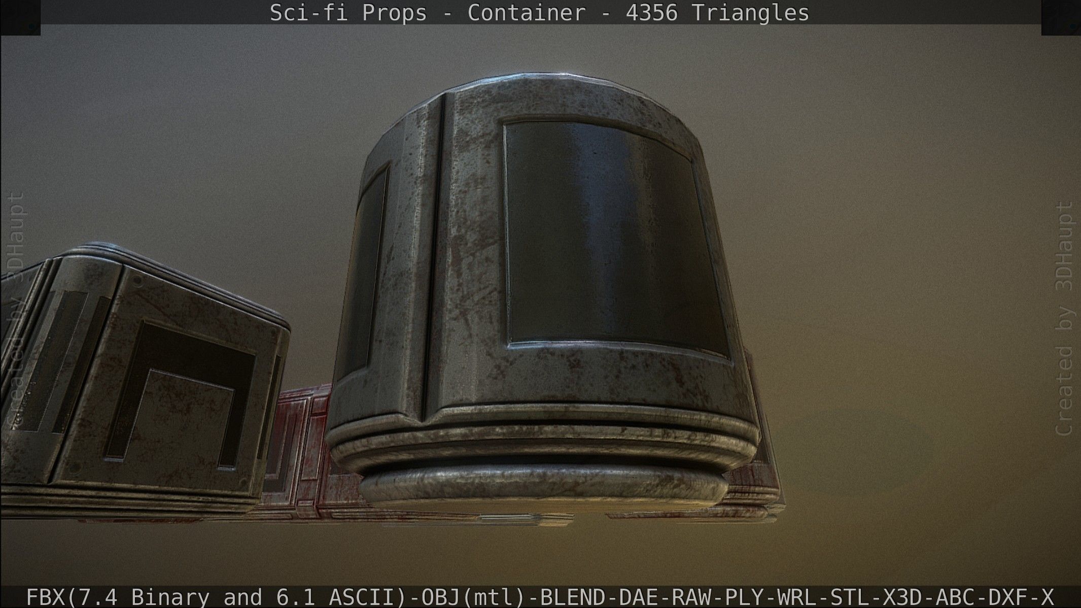 Sci-fi Props Low-poly 3D model_104