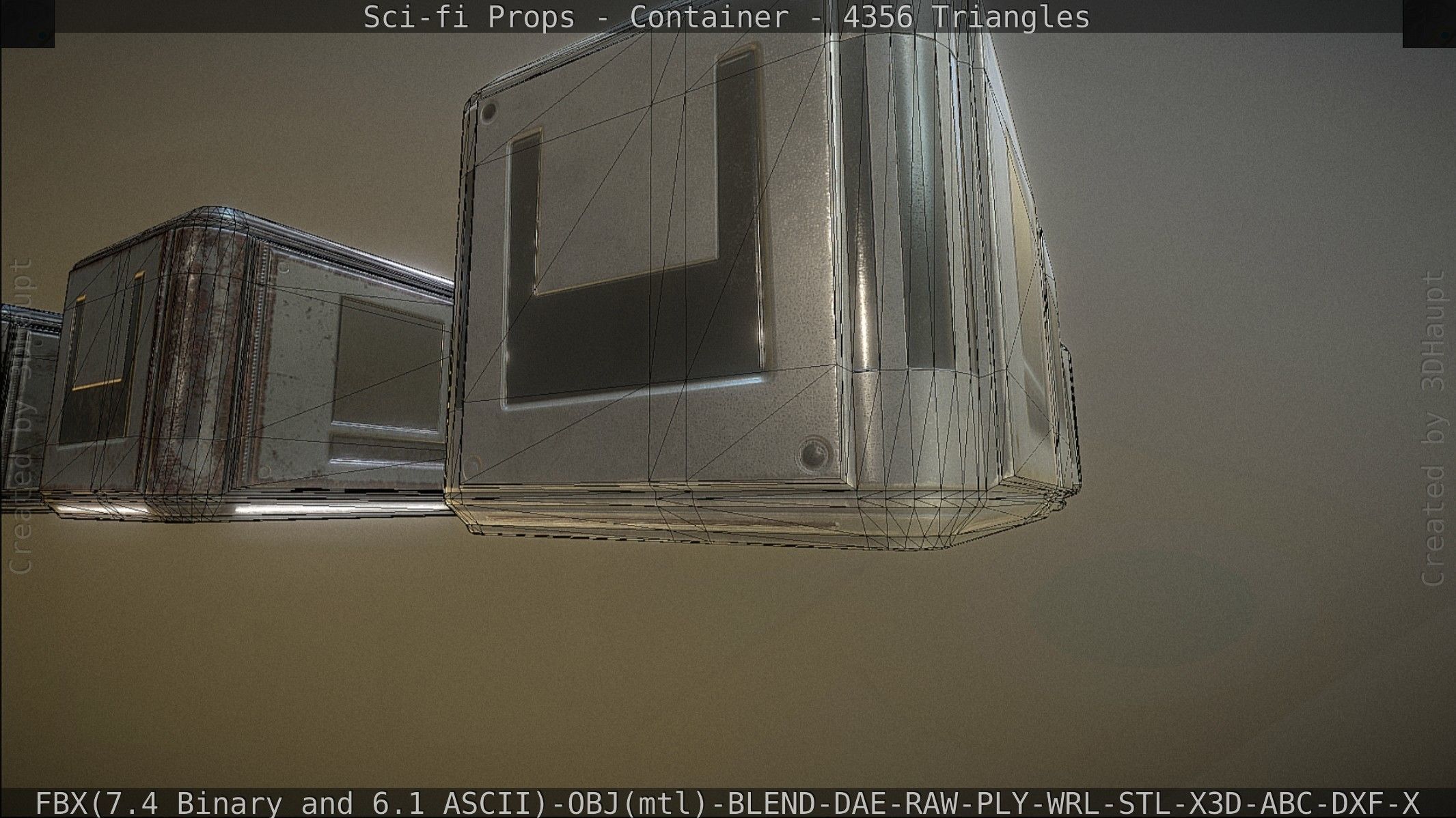 Sci-fi Props Low-poly 3D model_204