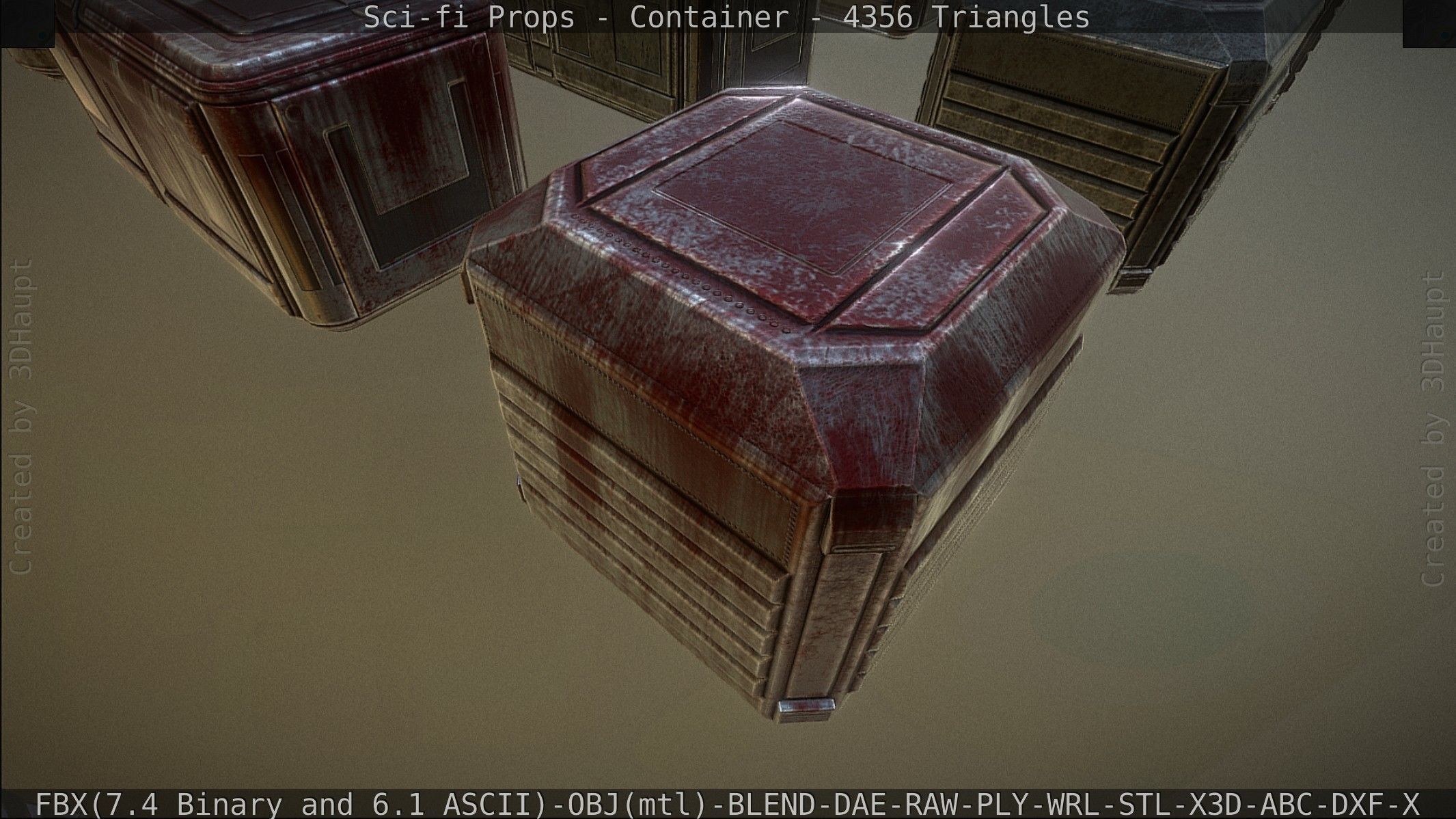 Sci-fi Props Low-poly 3D model_138