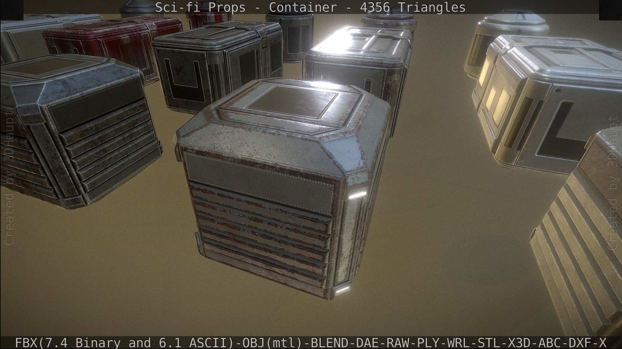 Sci-fi Props Low-poly 3D model_60