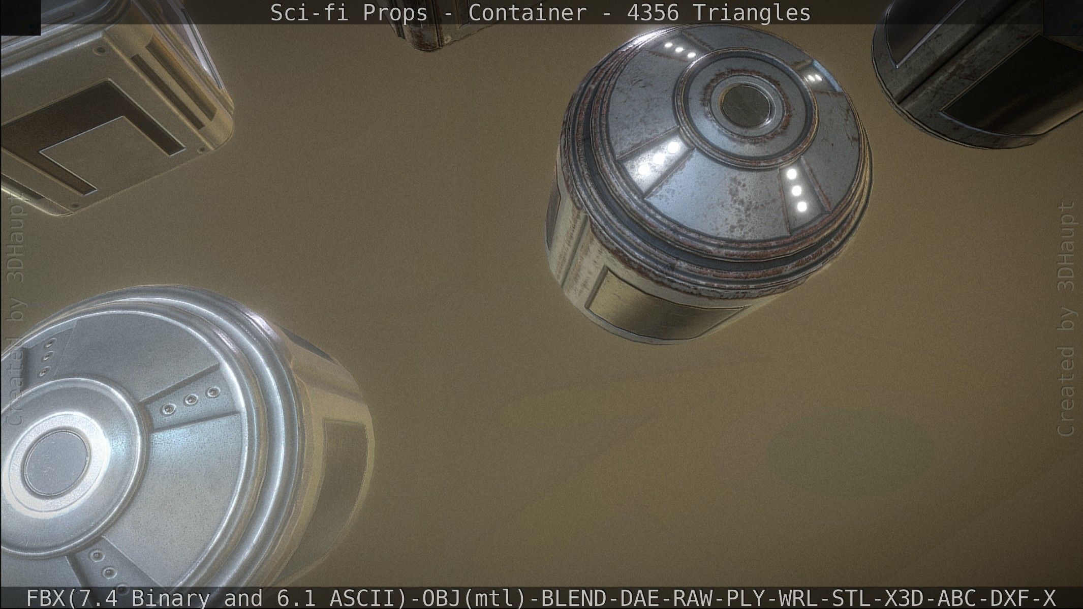 Sci-fi Props Low-poly 3D model_34