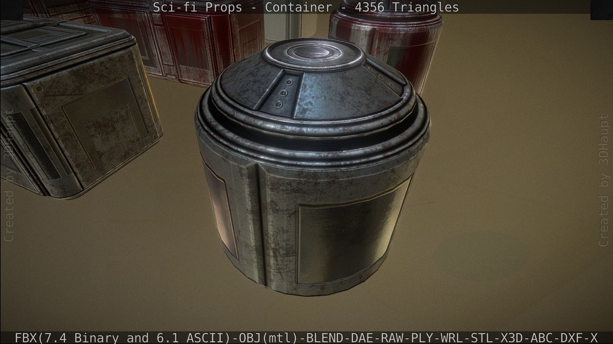 Sci-fi Props Low-poly 3D model_105