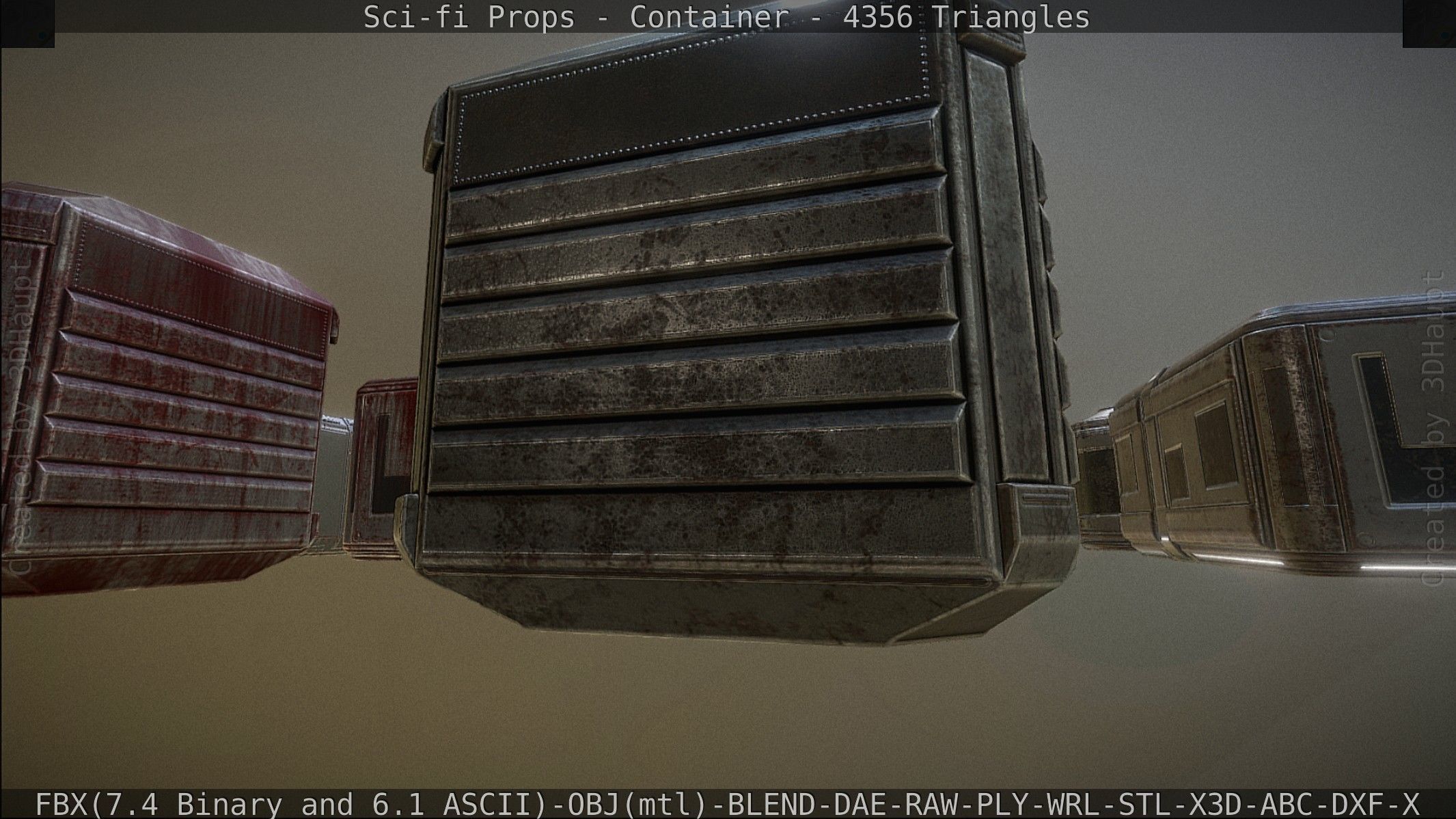 Sci-fi Props Low-poly 3D model_78