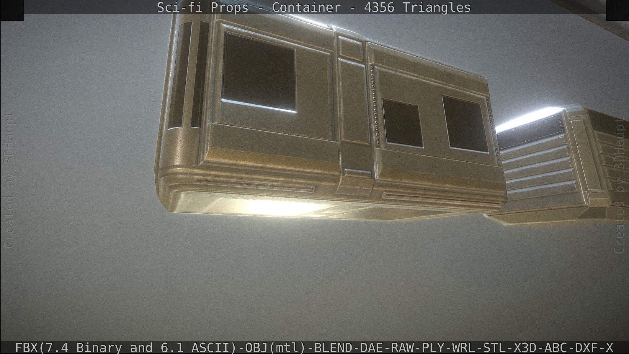 Sci-fi Props Low-poly 3D model_22