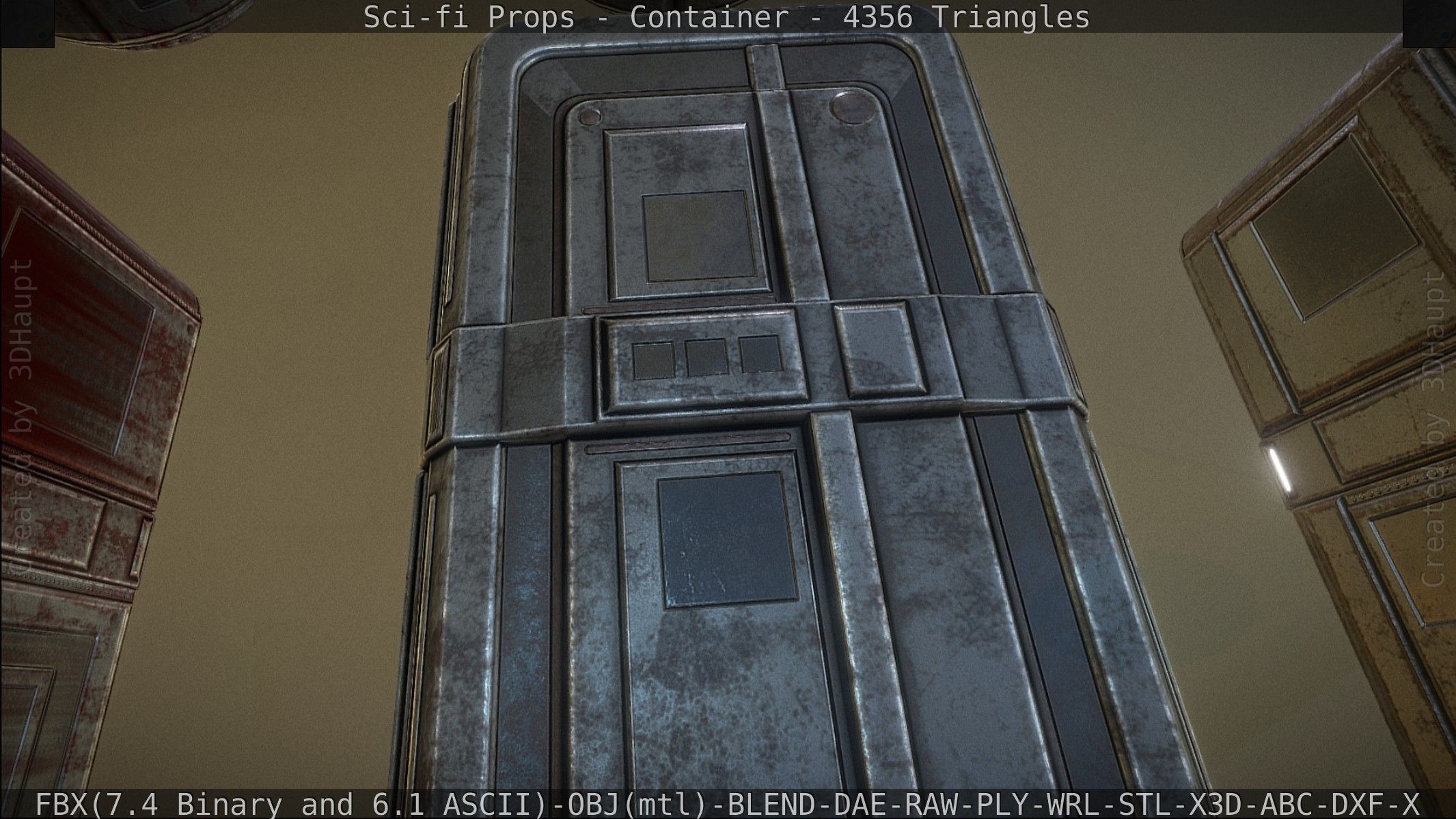 Sci-fi Props Low-poly 3D model_87