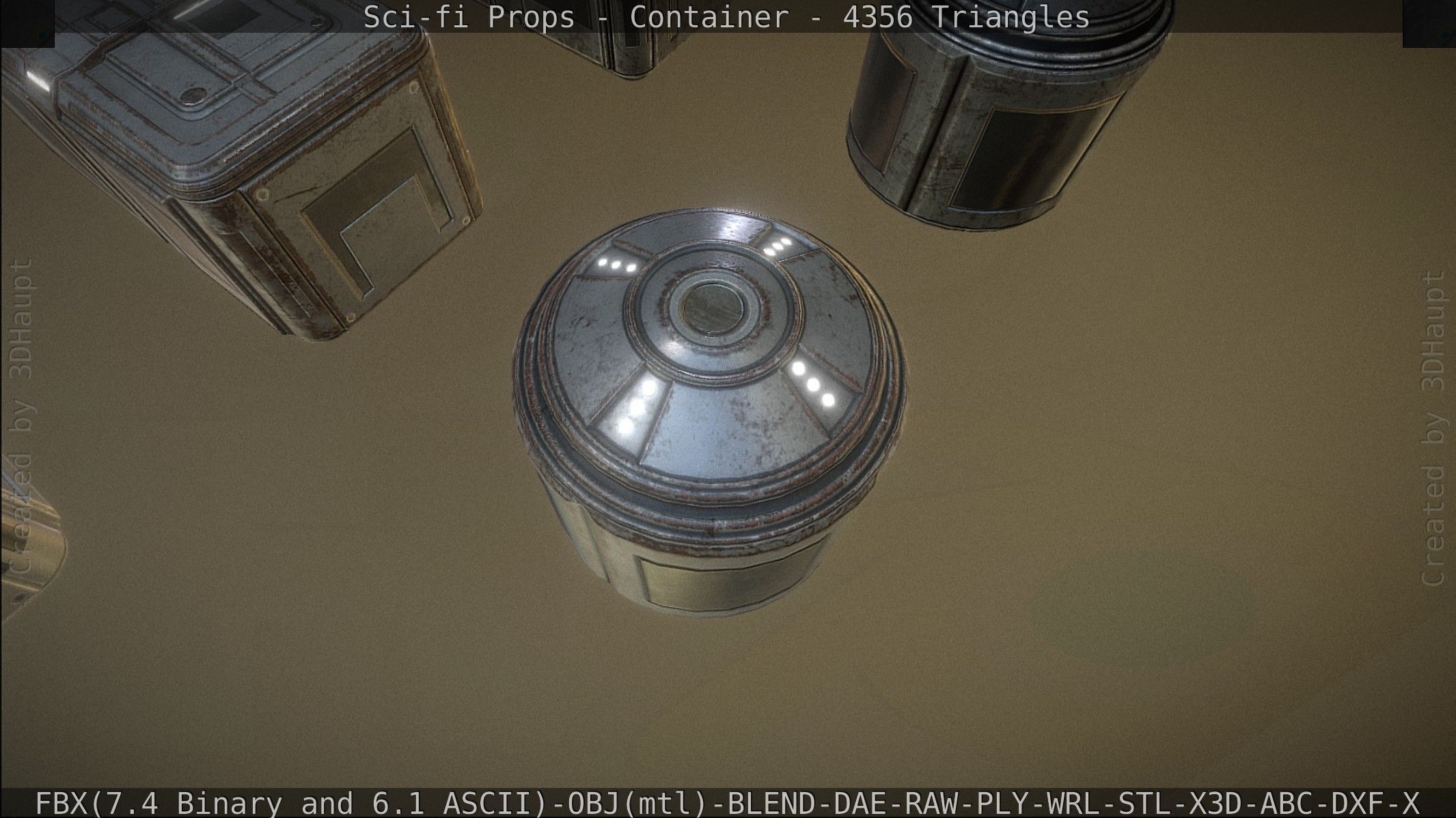 Sci-fi Props Low-poly 3D model_35