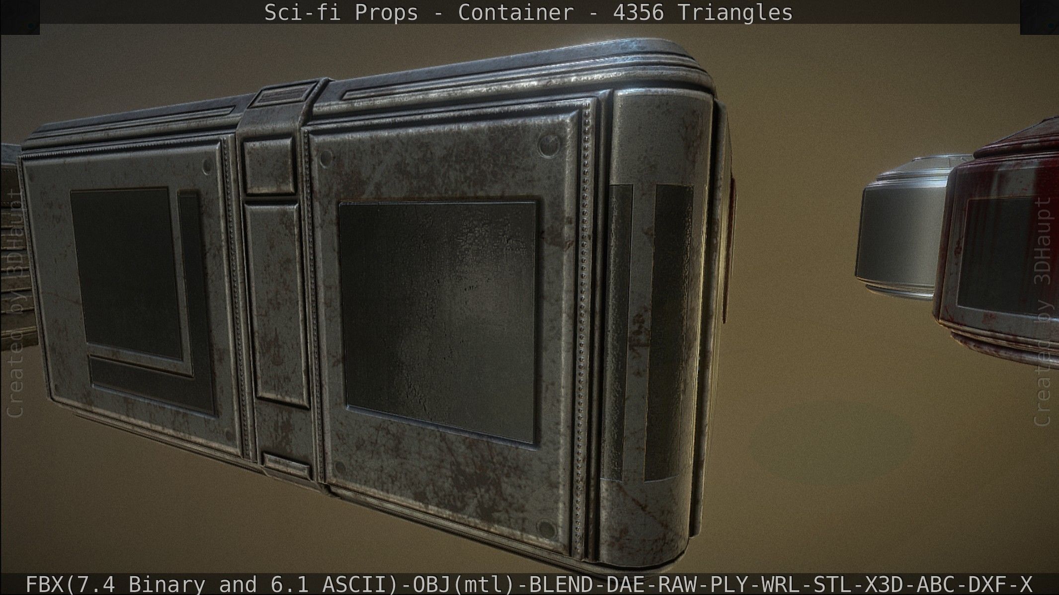 Sci-fi Props Low-poly 3D model_89