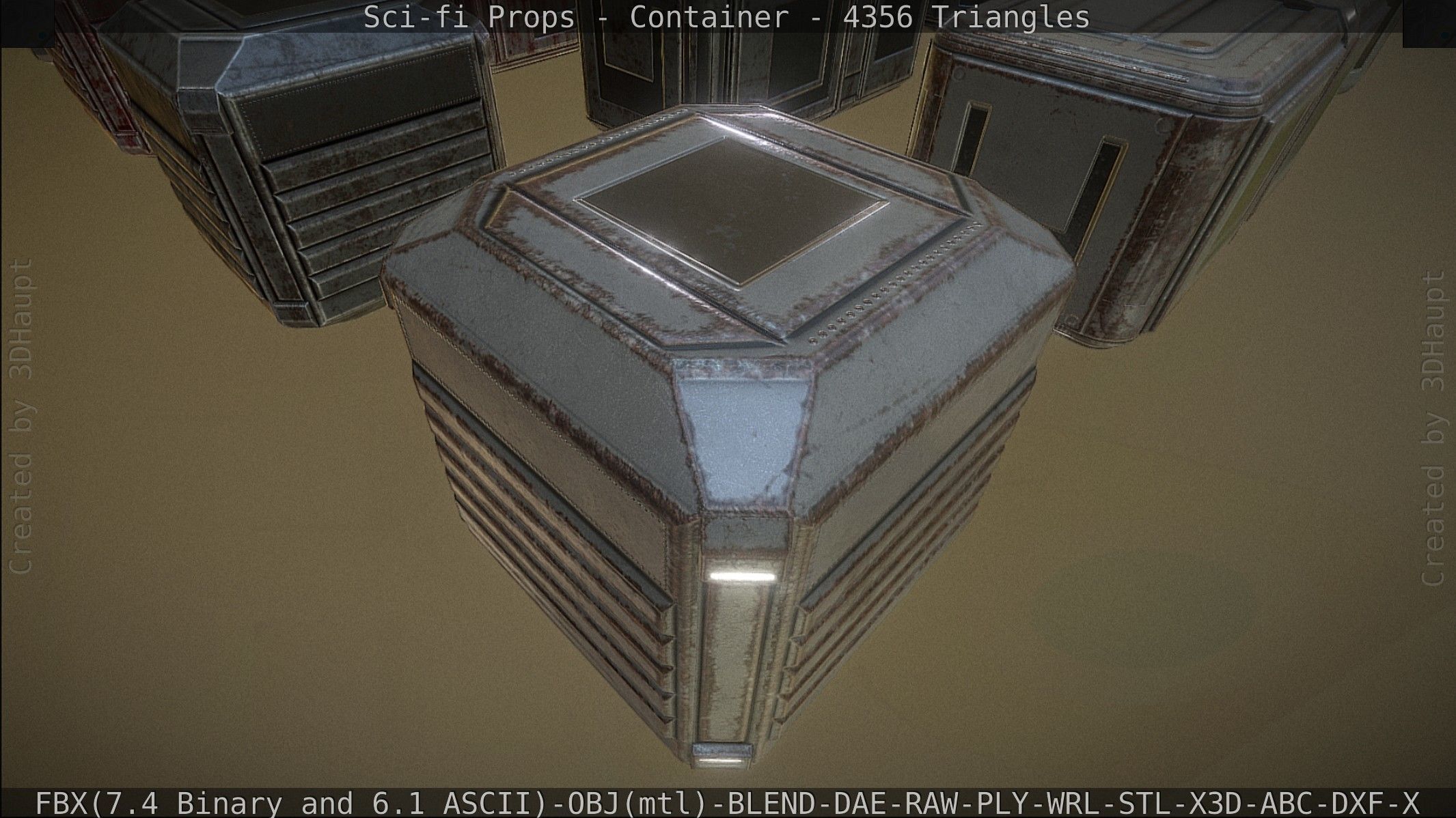 Sci-fi Props Low-poly 3D model_63