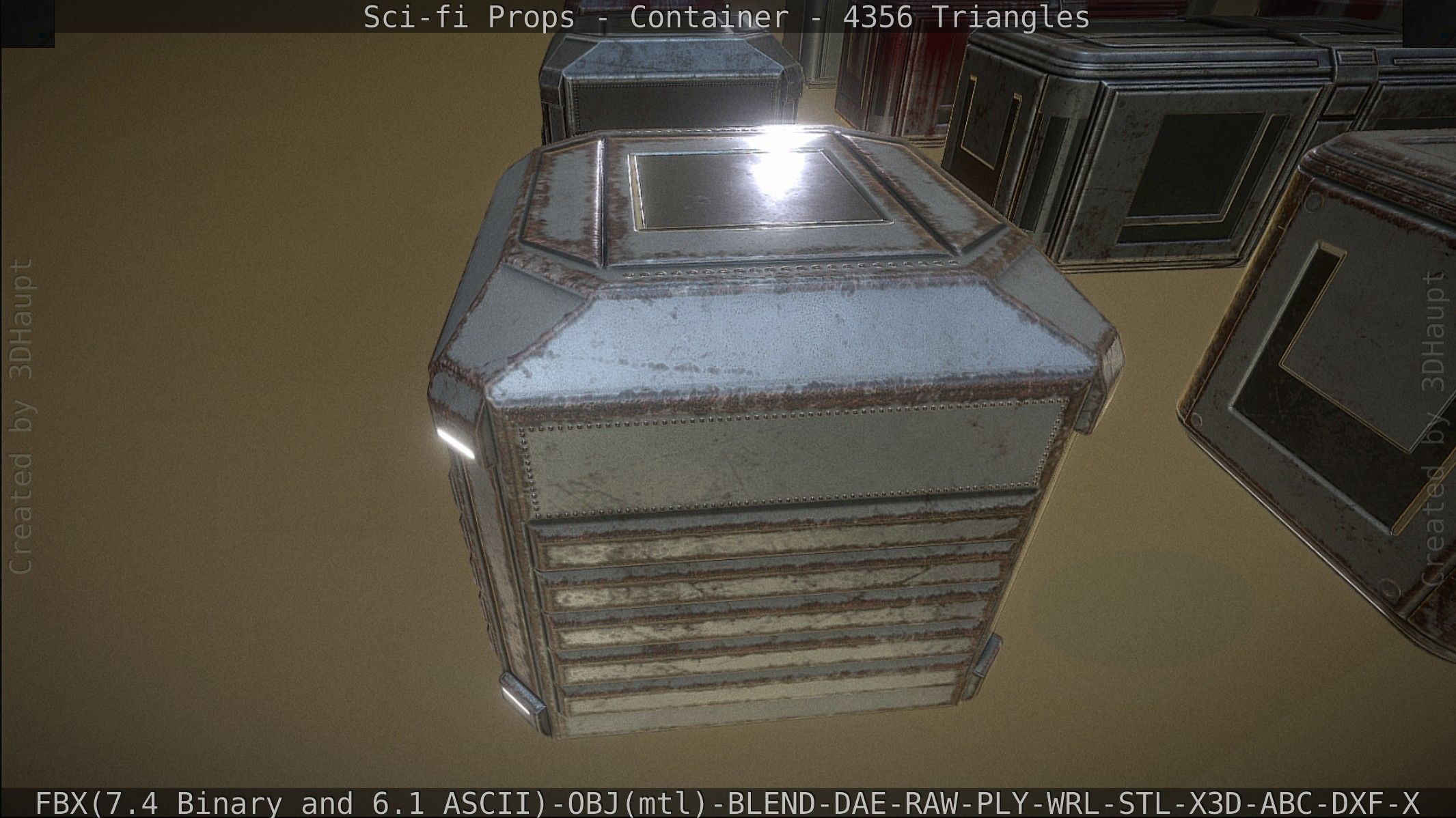 Sci-fi Props Low-poly 3D model_64