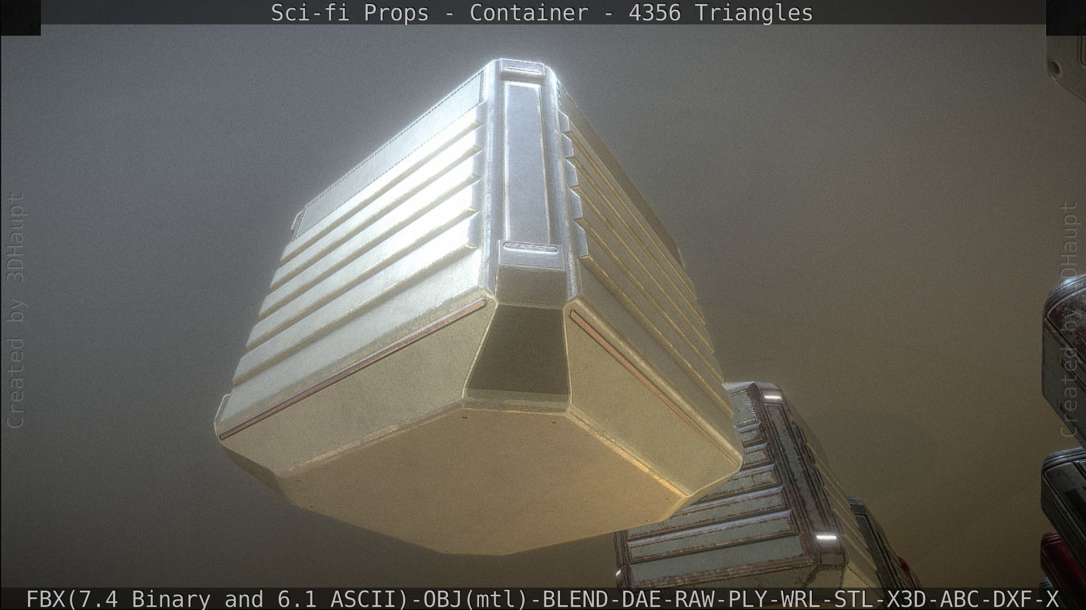 Sci-fi Props Low-poly 3D model_17