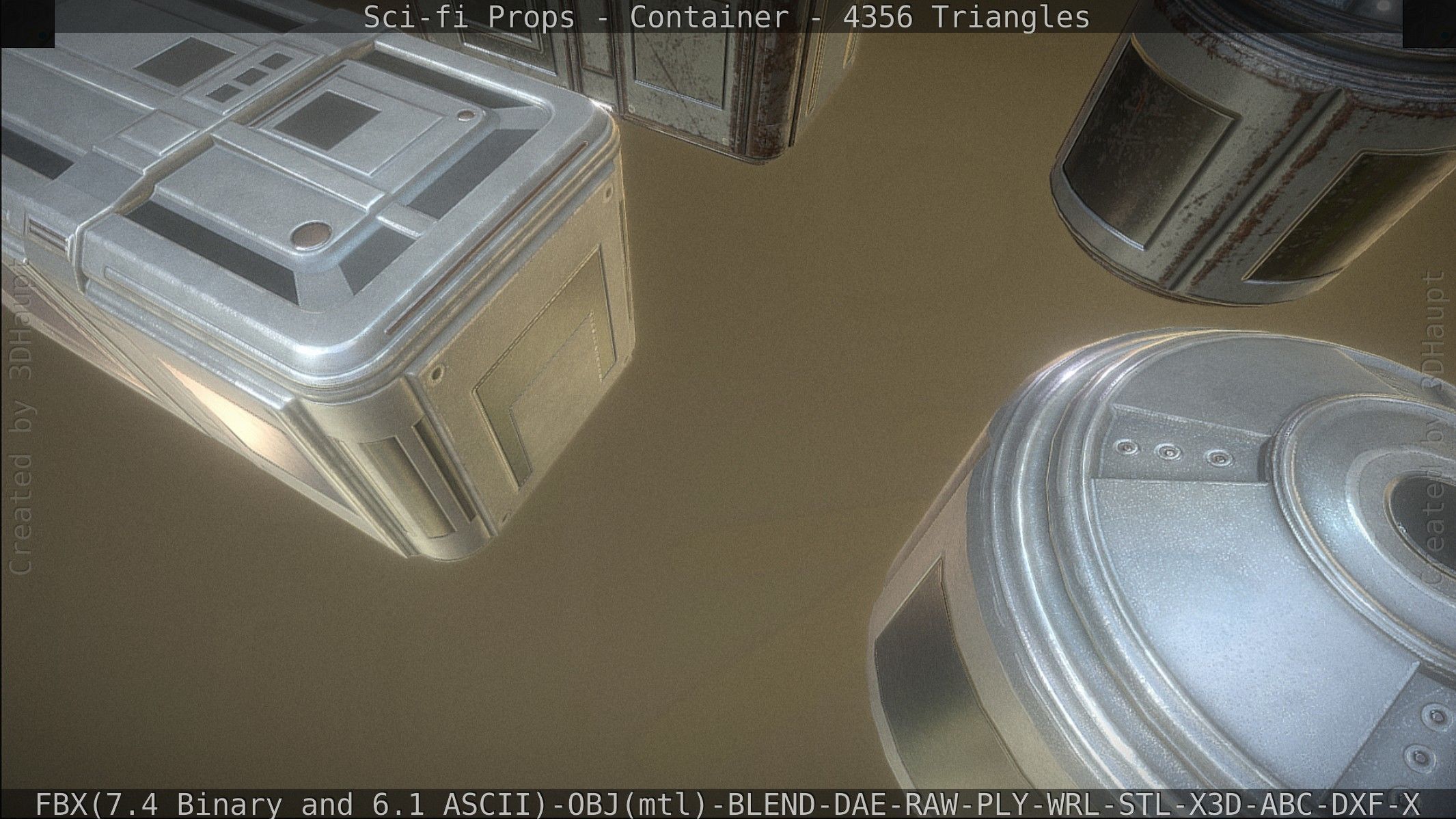 Sci-fi Props Low-poly 3D model_28