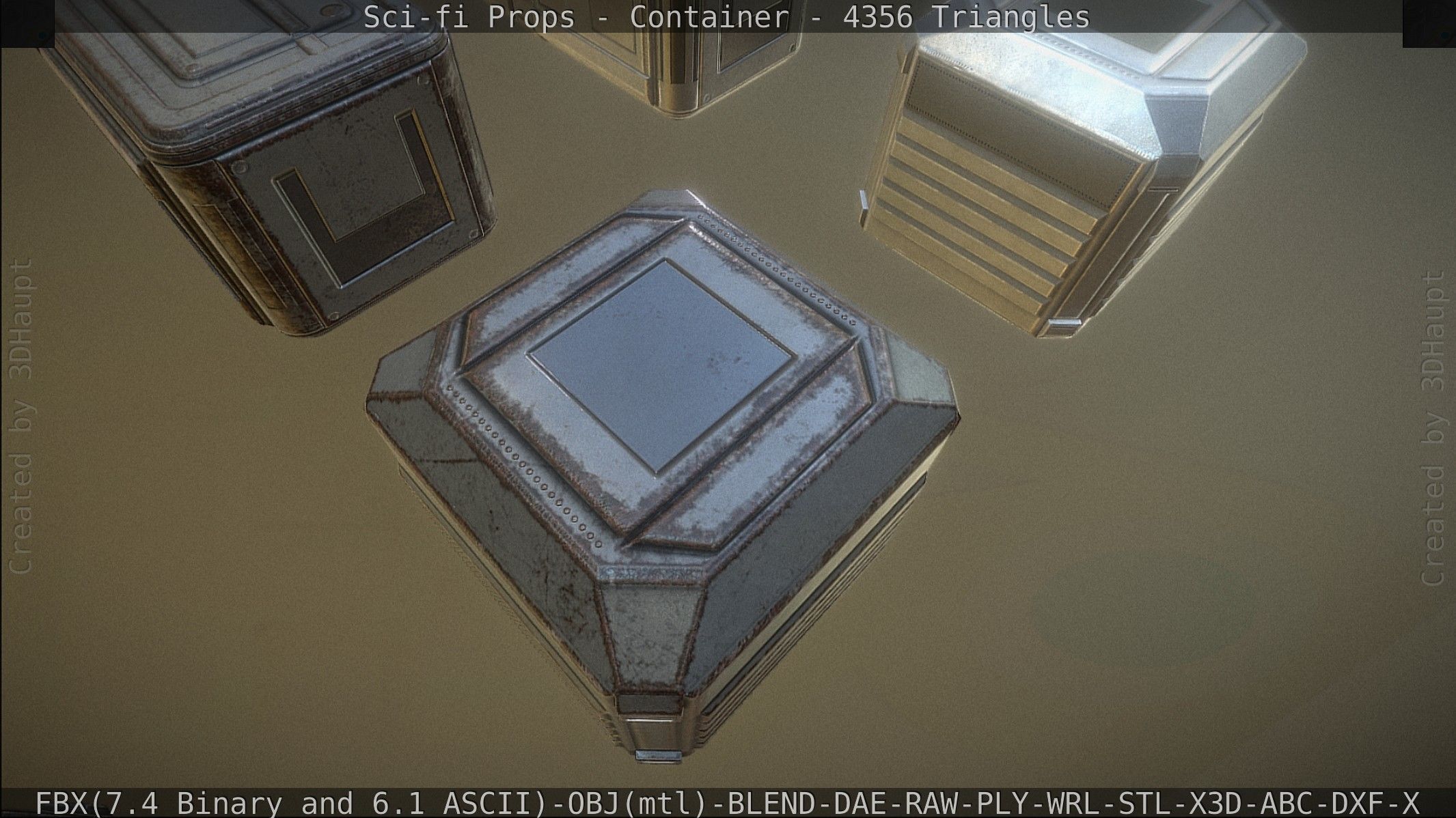 Sci-fi Props Low-poly 3D model_74