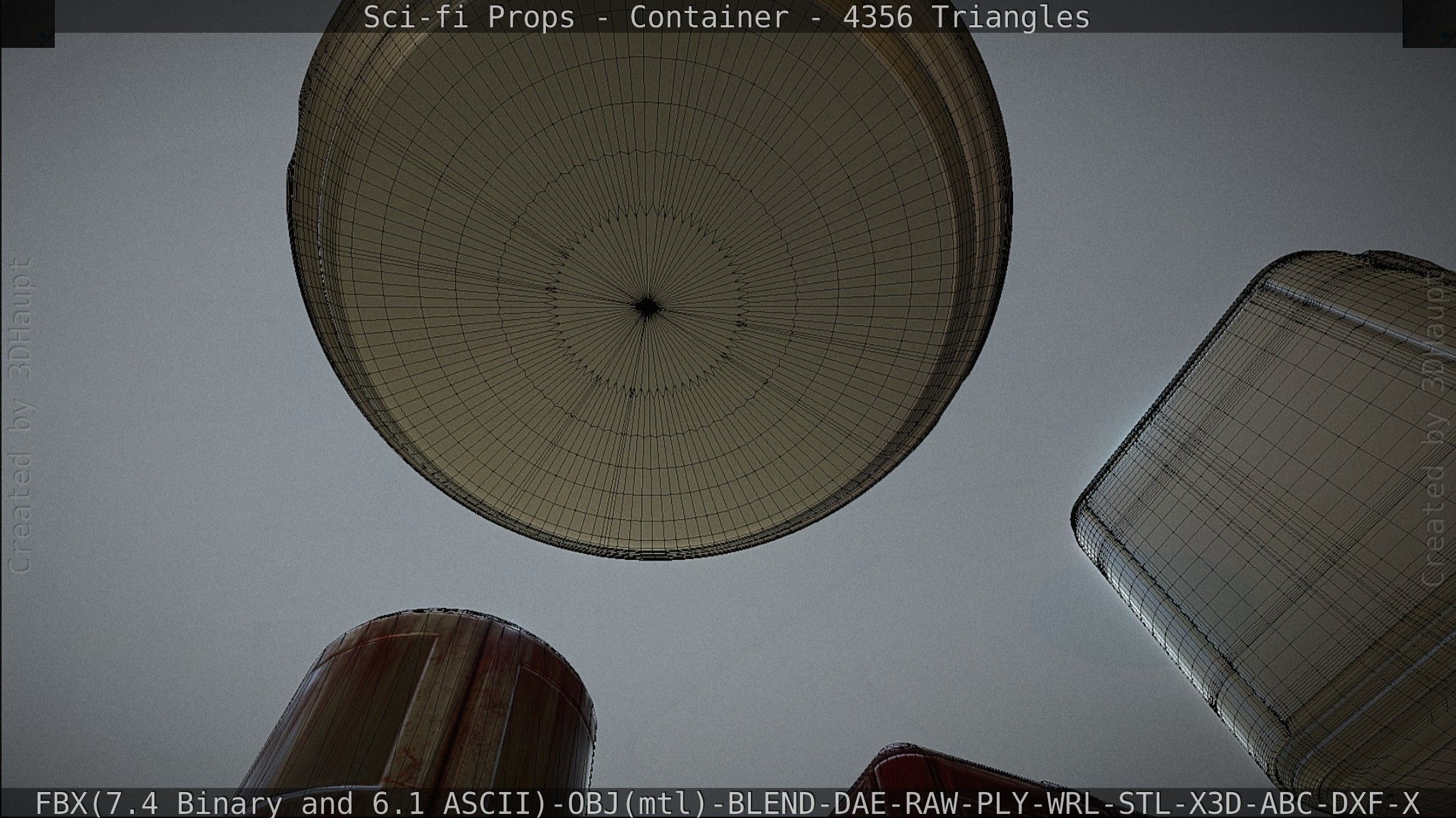 Sci-fi Props Low-poly 3D model_182