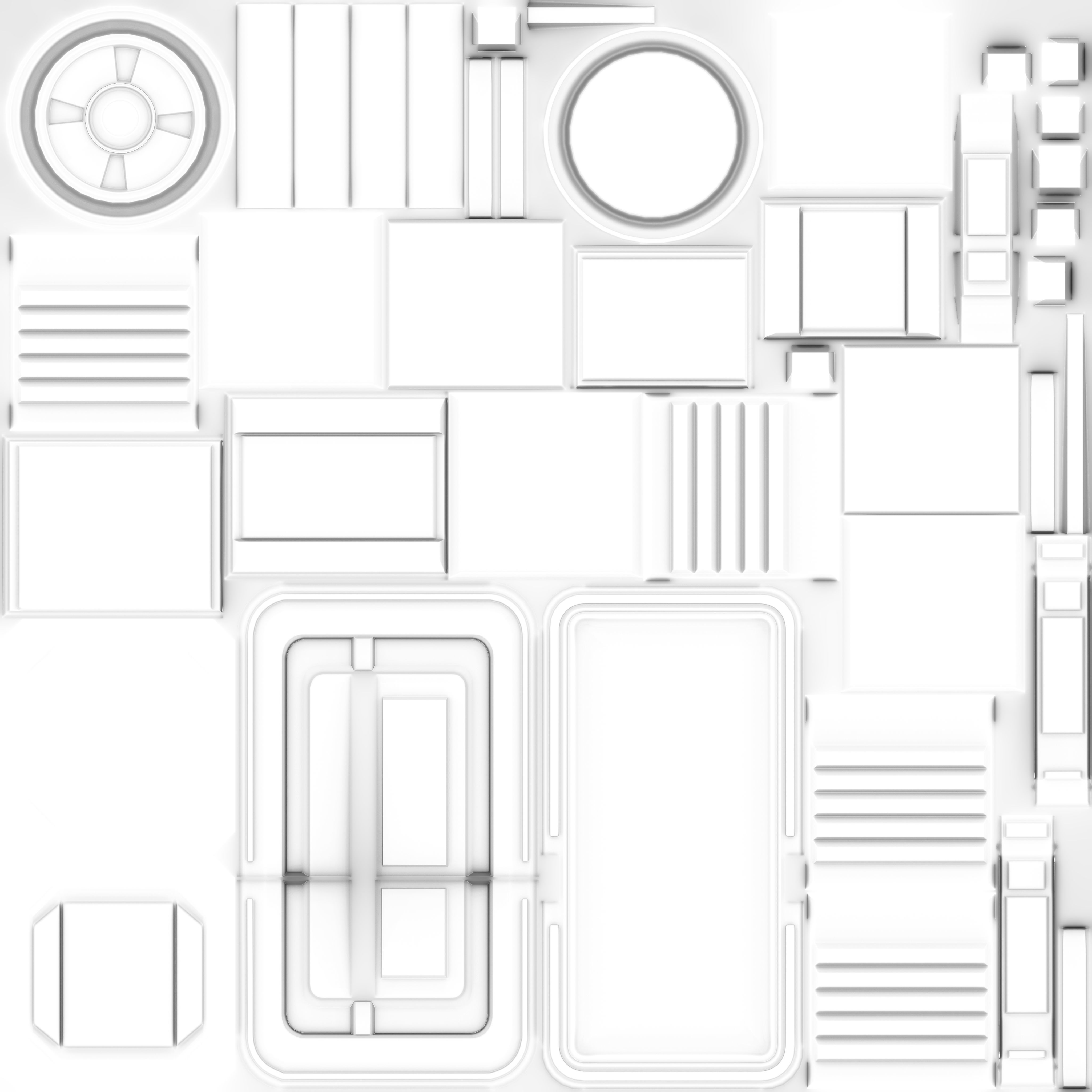 Sci-fi Props Low-poly 3D model_219