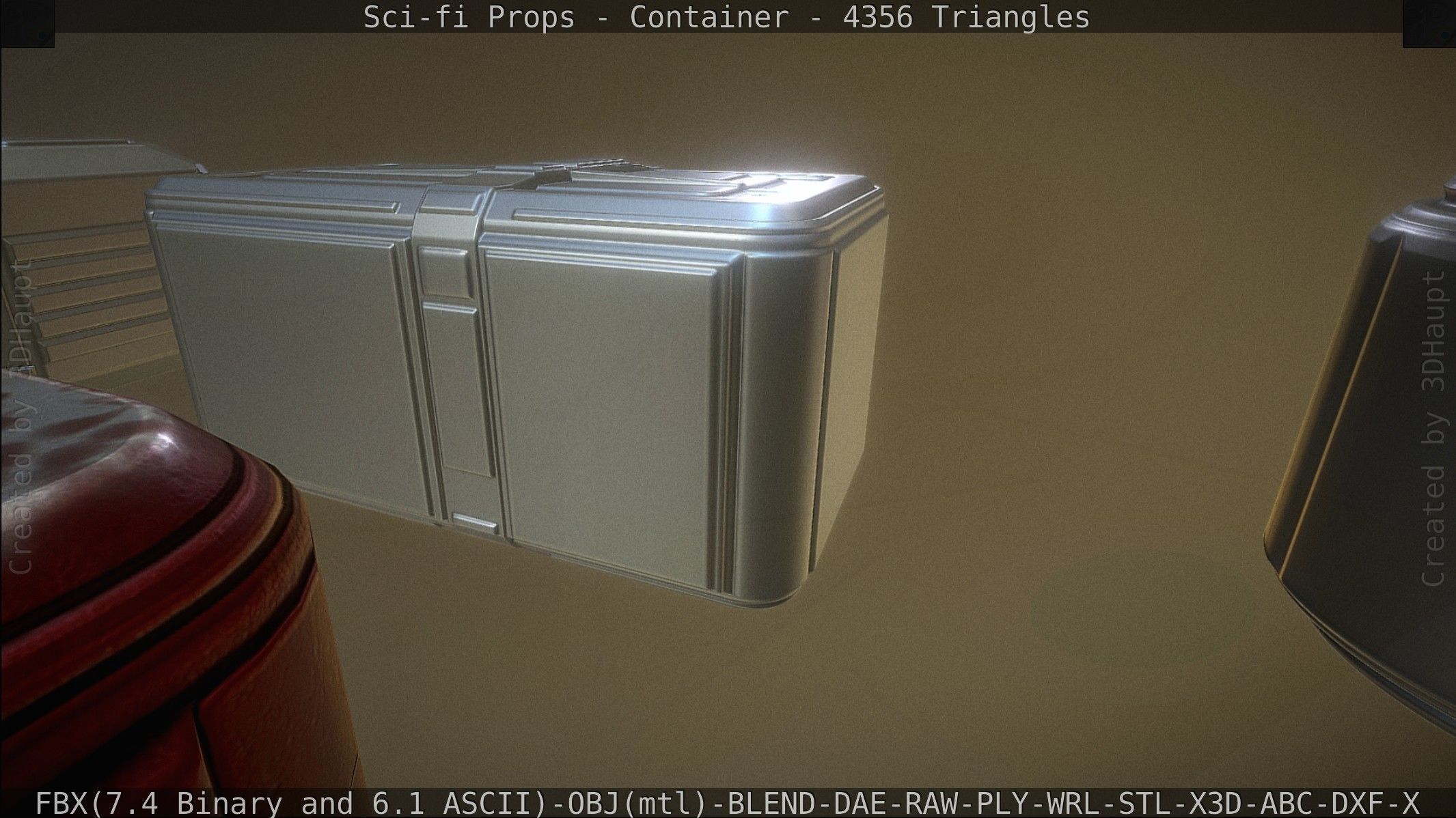 Sci-fi Props Low-poly 3D model_153