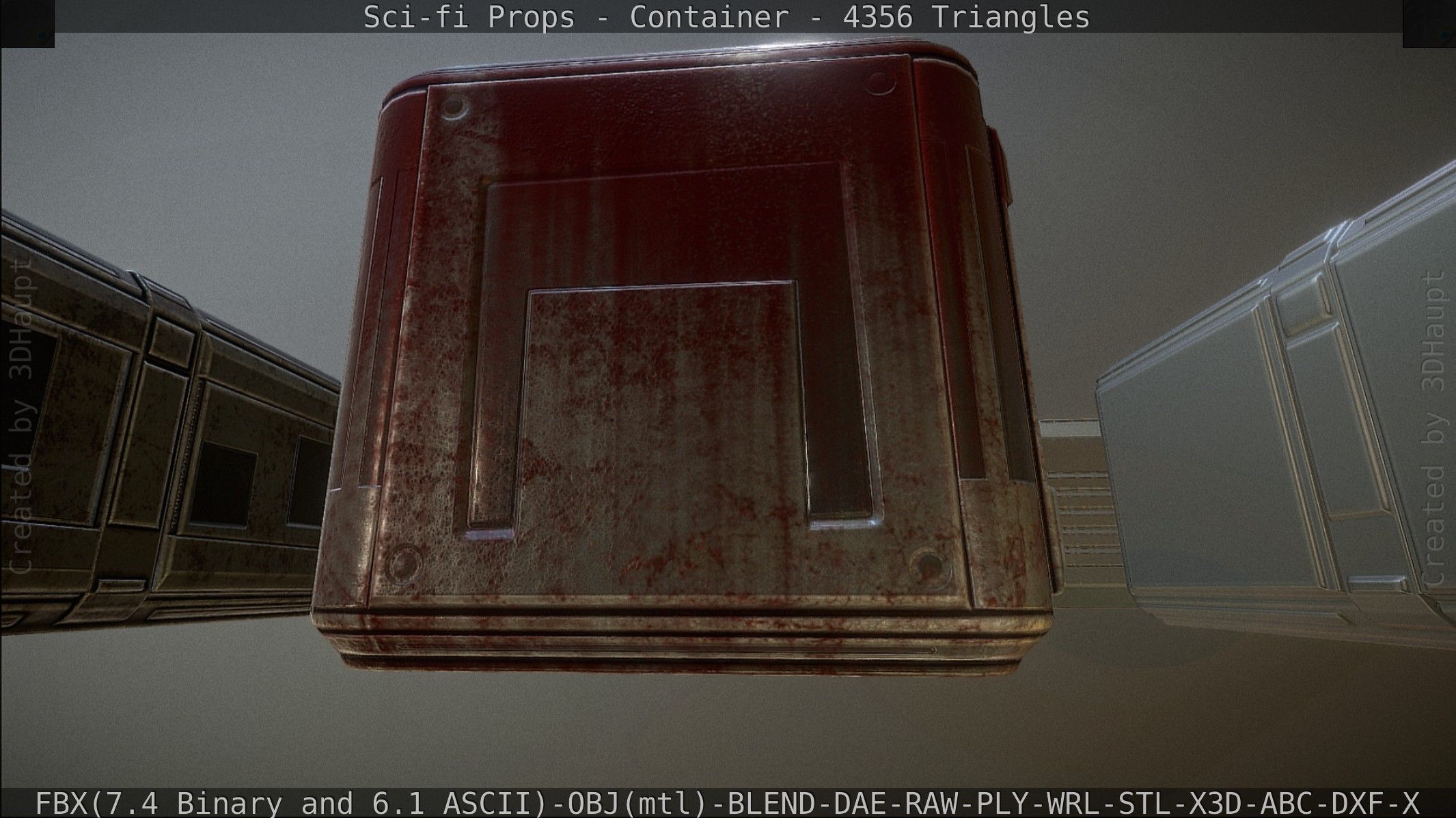 Sci-fi Props Low-poly 3D model_124