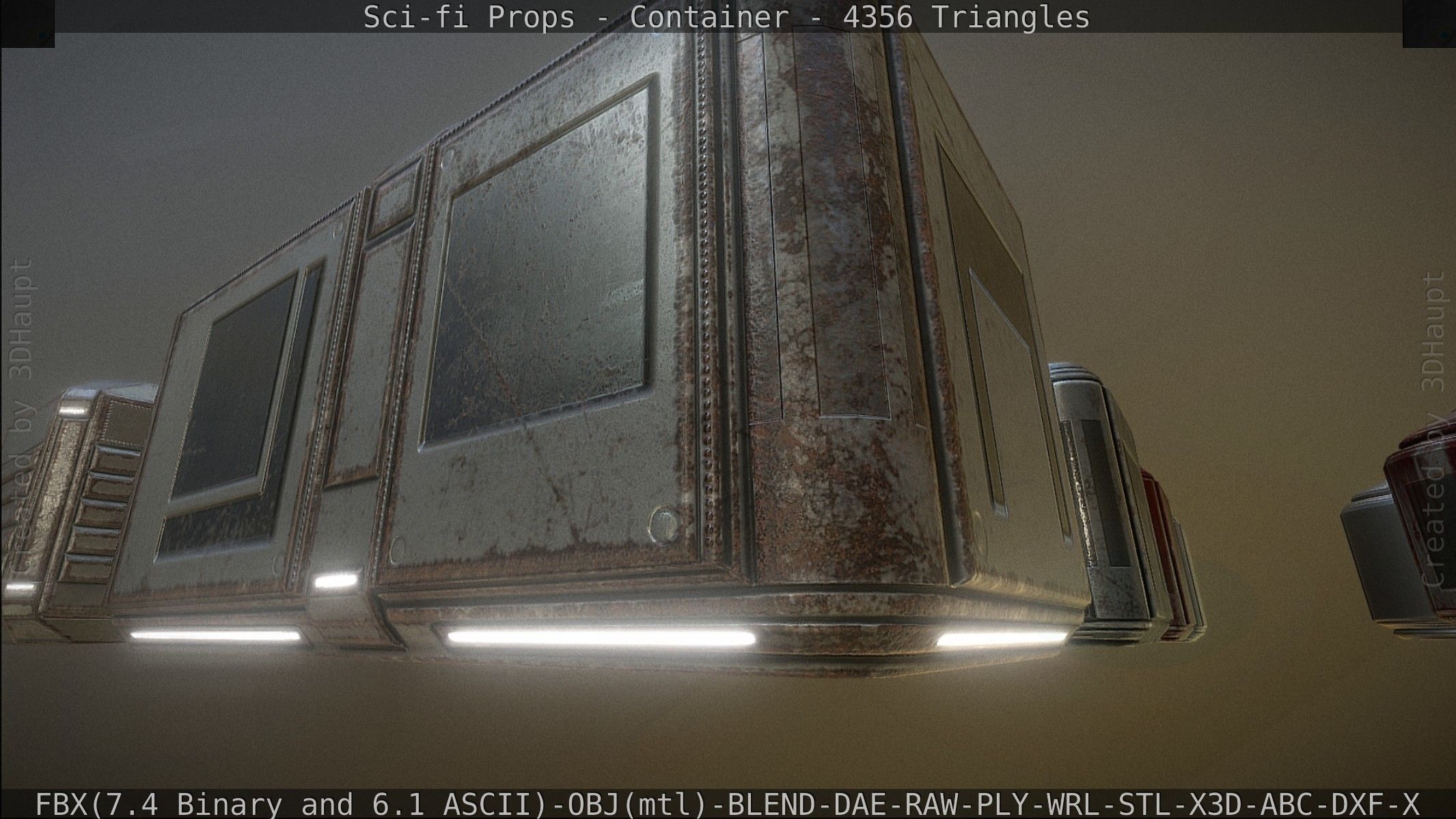 Sci-fi Props Low-poly 3D model_54