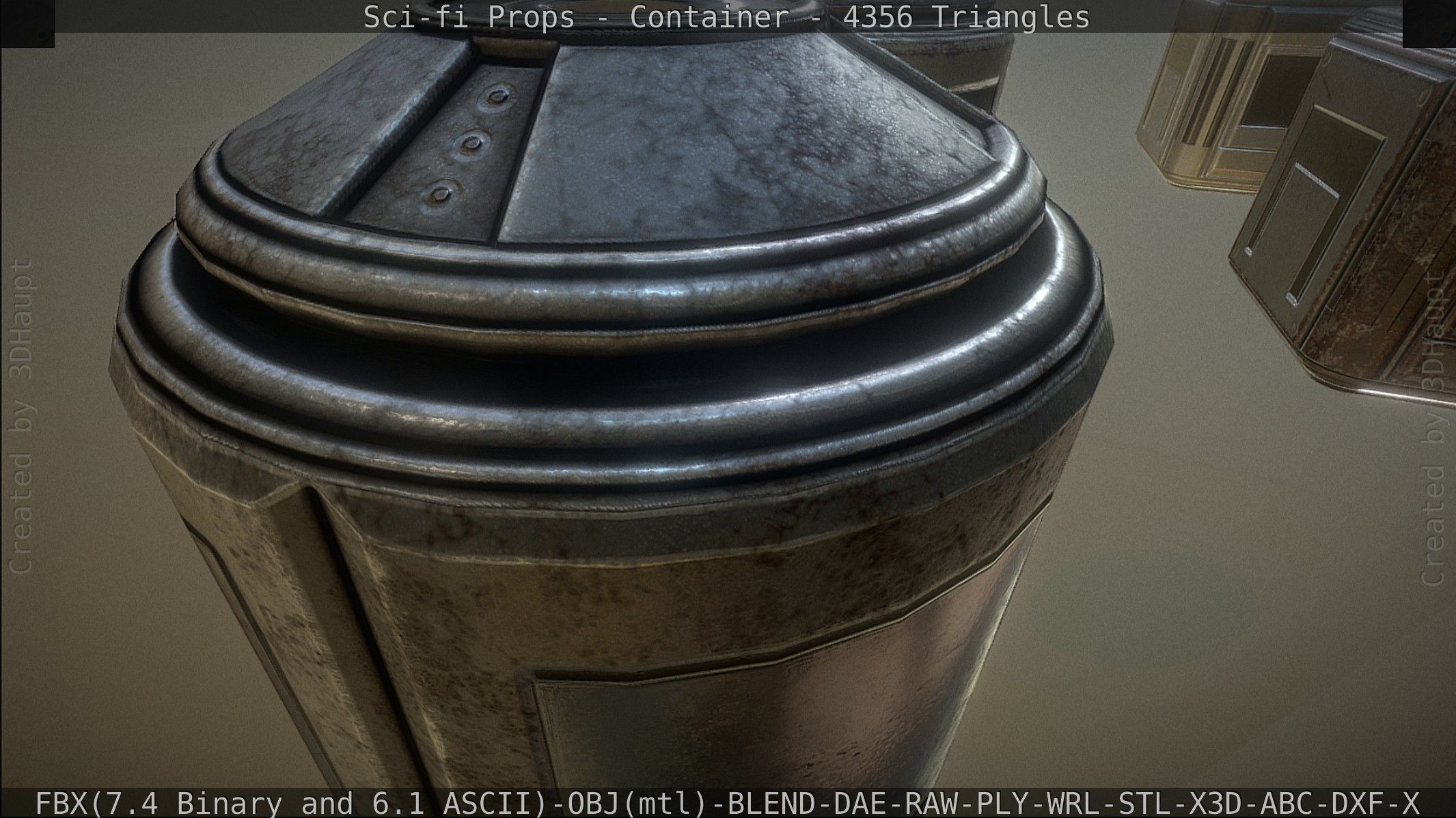 Sci-fi Props Low-poly 3D model_108