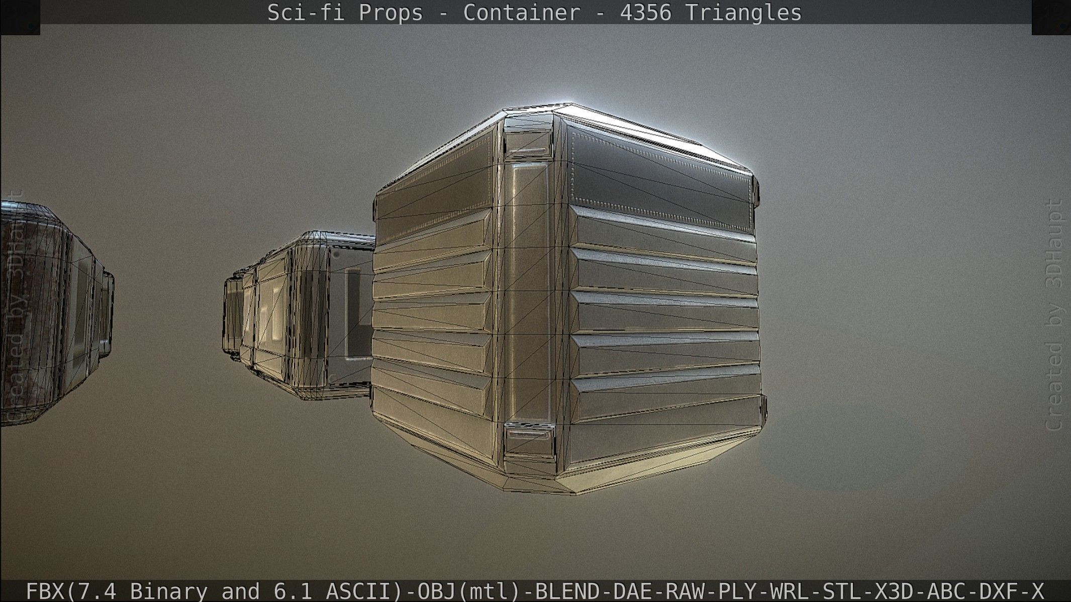 Sci-fi Props Low-poly 3D model_210