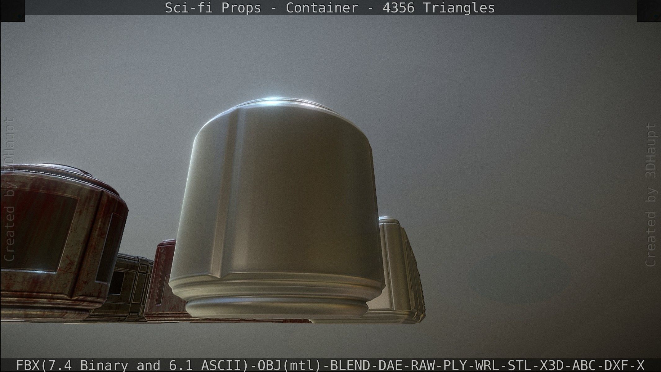 Sci-fi Props Low-poly 3D model_161