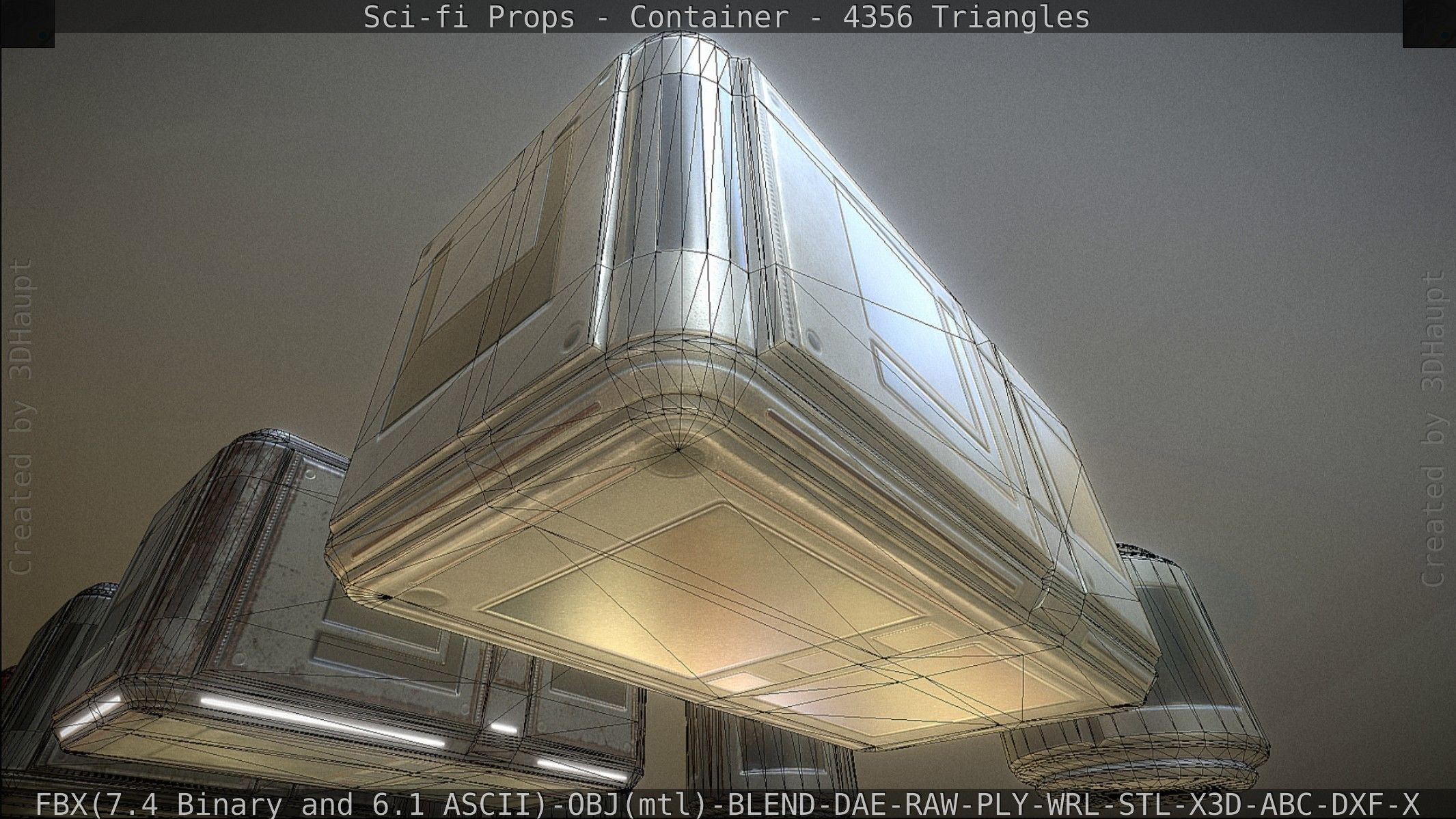 Sci-fi Props Low-poly 3D model_207